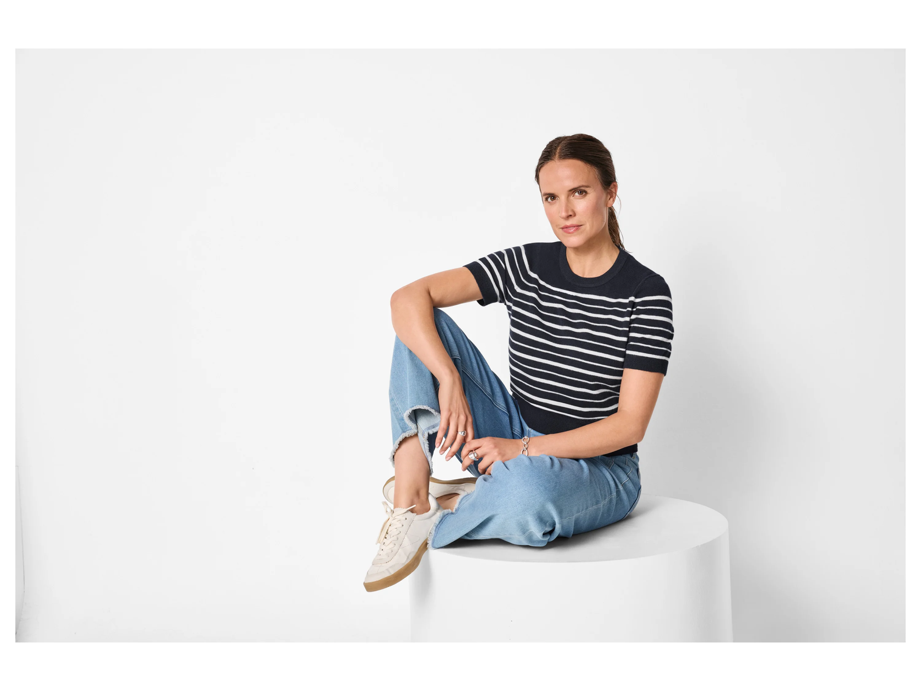 ESMARA® Damen Strickshirt (Navy, S(36/38)) – Bild 2 von 3