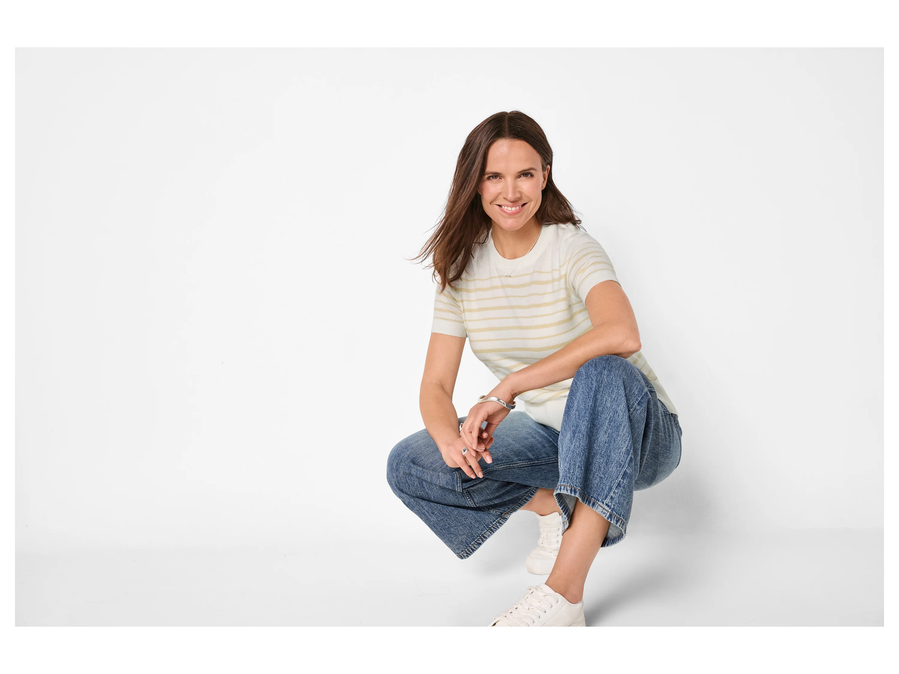 ESMARA® Damen Strickshirt (Weiß, S(36/38)) – Bild 2 von 3
