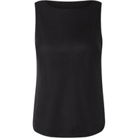 ESMARA® Damen Stricktop, mit leicht verlängerter Rückseite (Schwarz, 46)