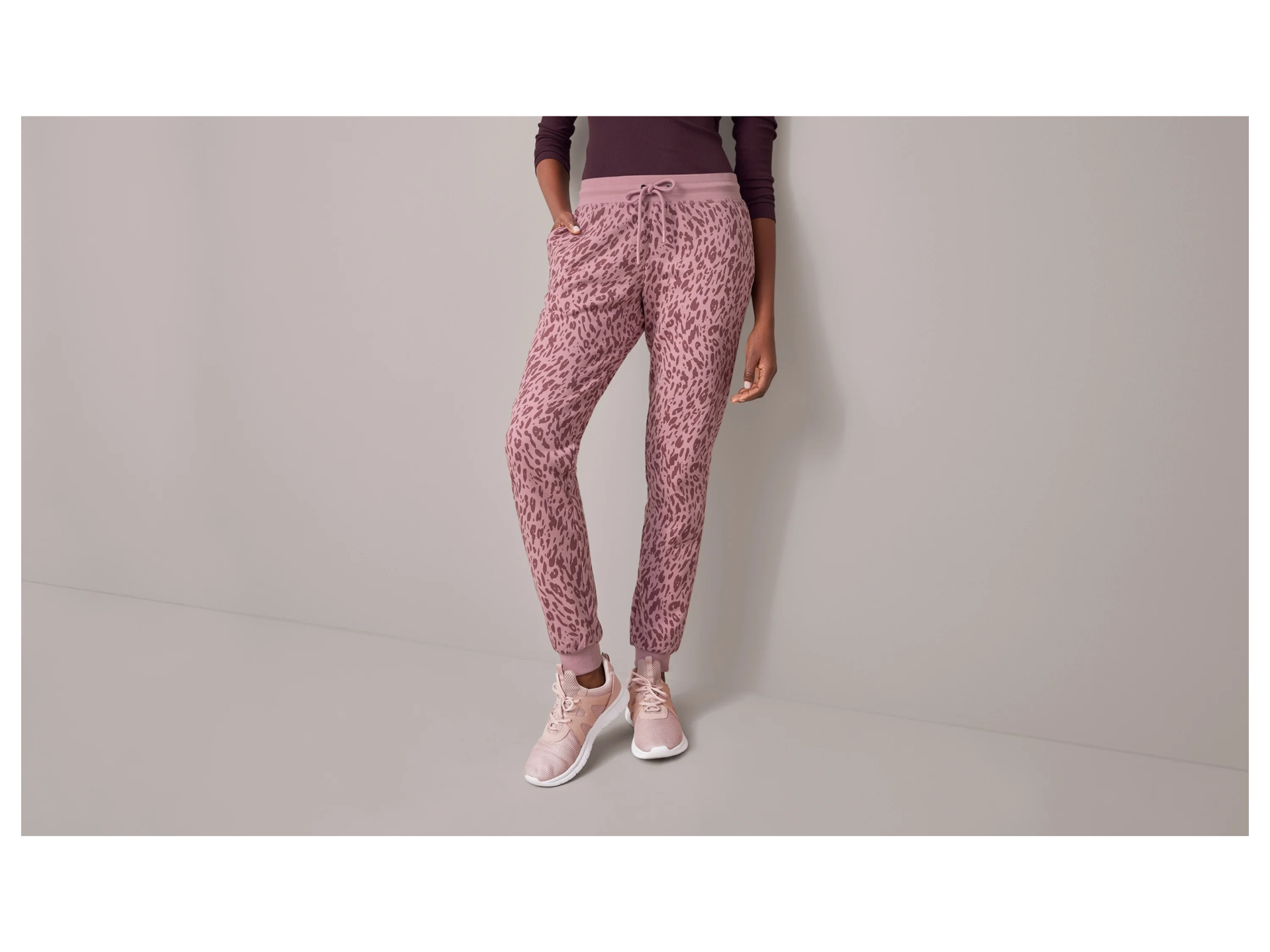ESMARA® Damen Sweathose (Rosa, M (40/42)) – Bild 2 von 3