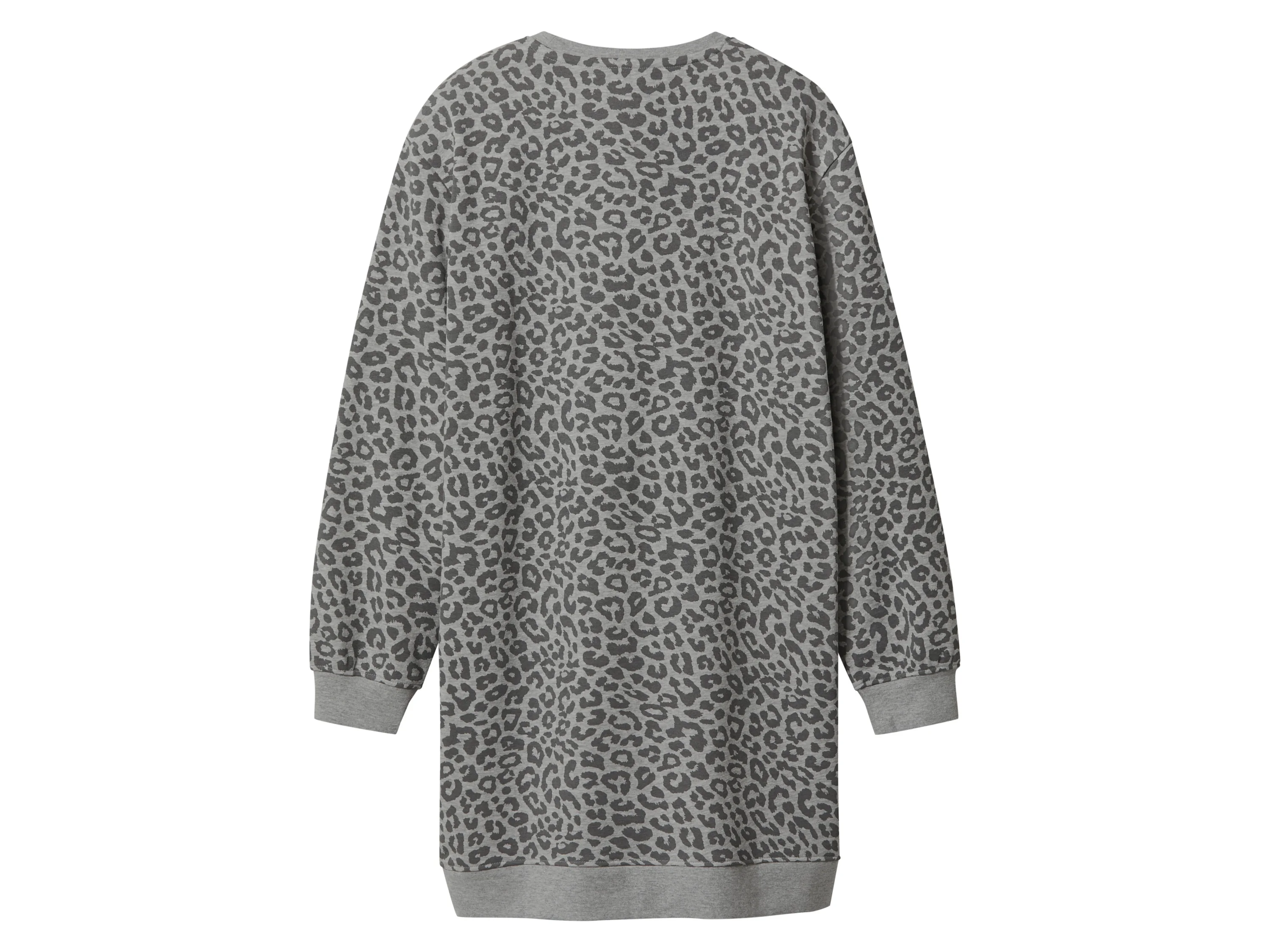 ESMARA® Damen Sweatkleid (Leo/grau, M(40/42)) – Bild 3 von 3