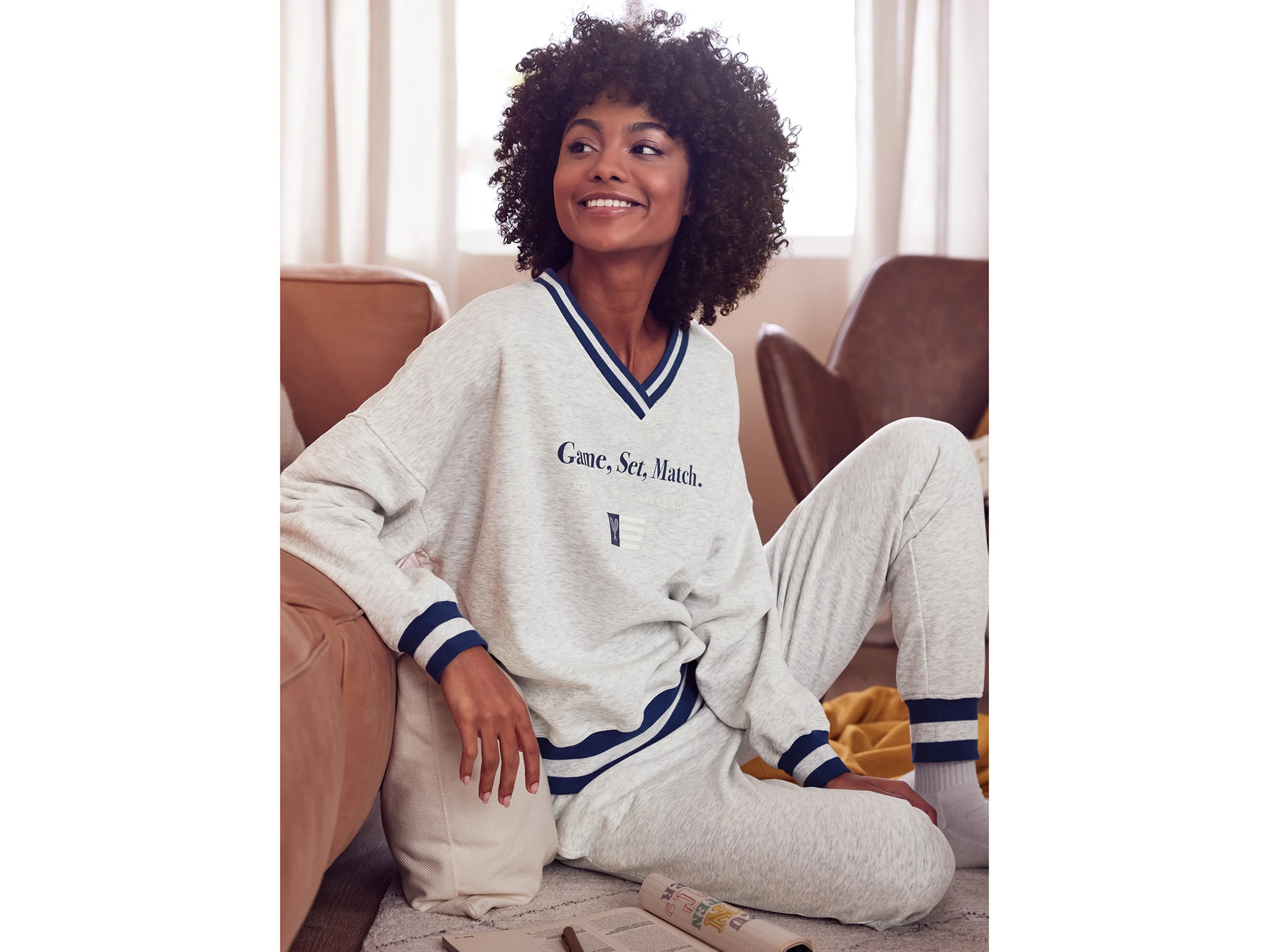 ESMARA® Damen Sweatpullover Oversized (Grau, S(36/38)) – Bild 4 von 4