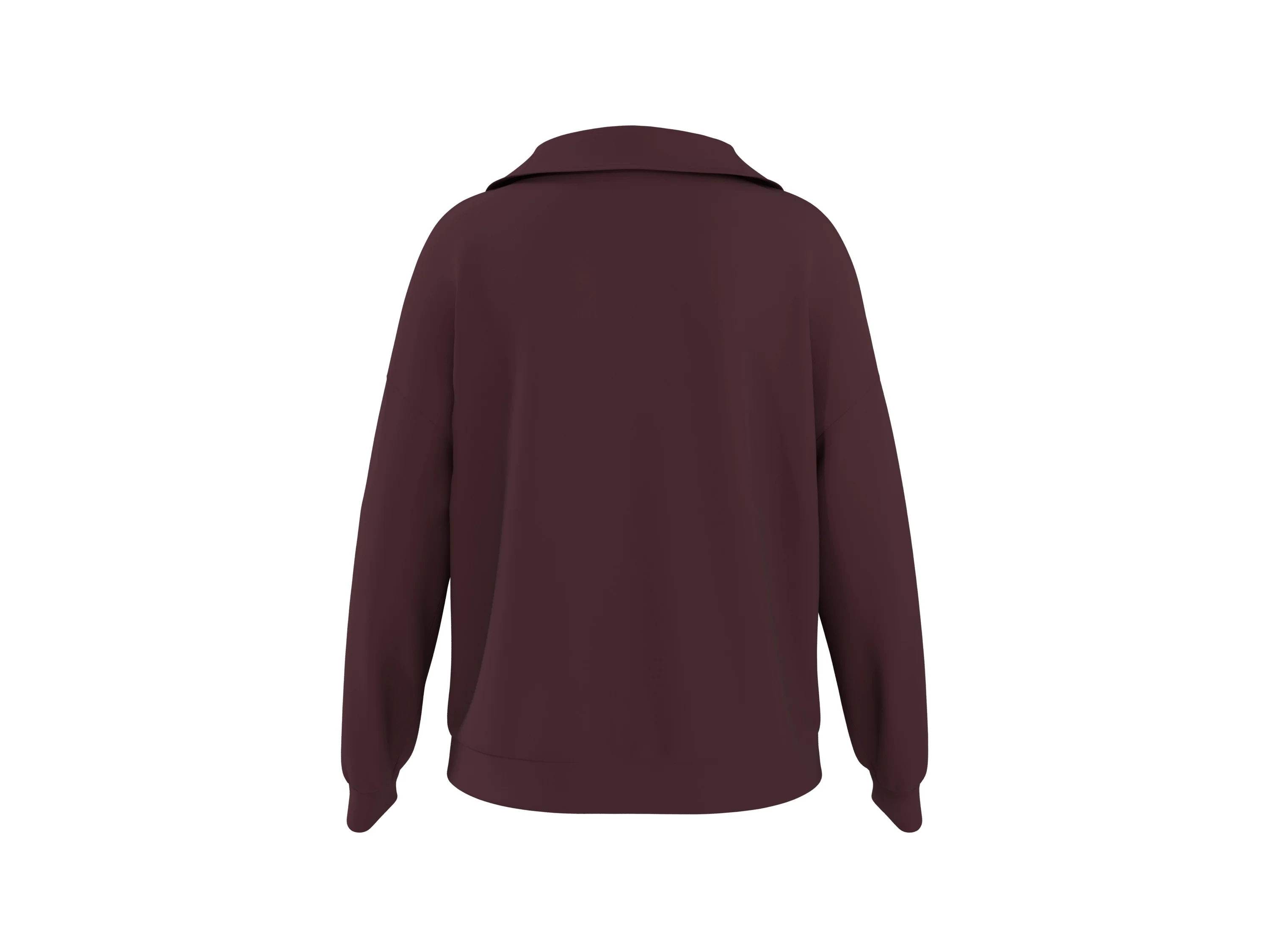 ESMARA® Damen Sweatshirt (Bordeaux, XS(32/34)) – Bild 2 von 2