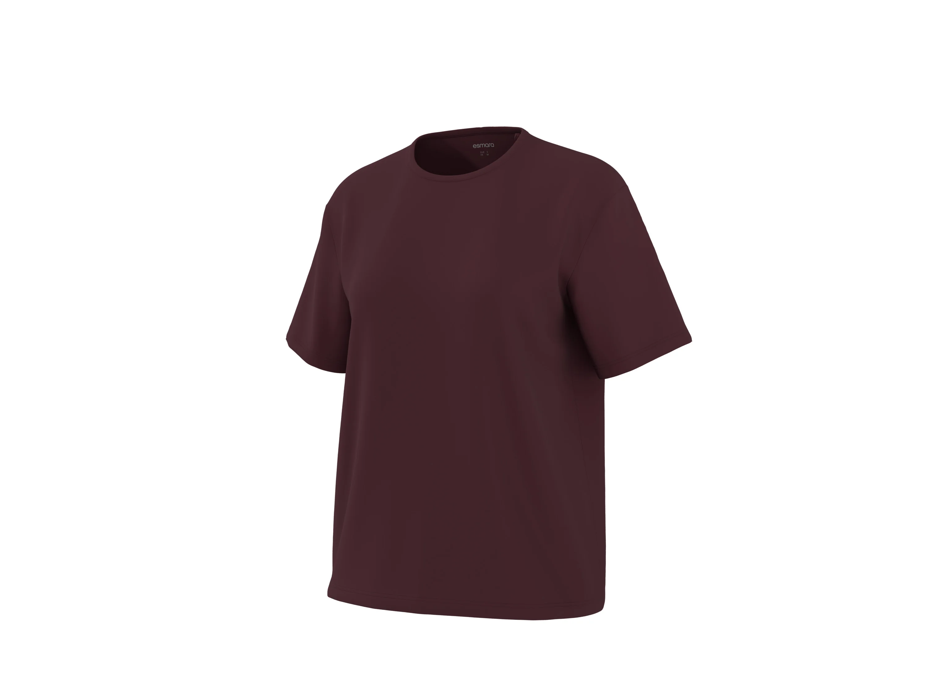ESMARA® Damen T-Shirt (Bordeaux, S(36/38)) – Bild 3 von 4