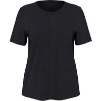 ESMARA® Damen T-Shirt mit Leinen (Schwarz, S(36/38))