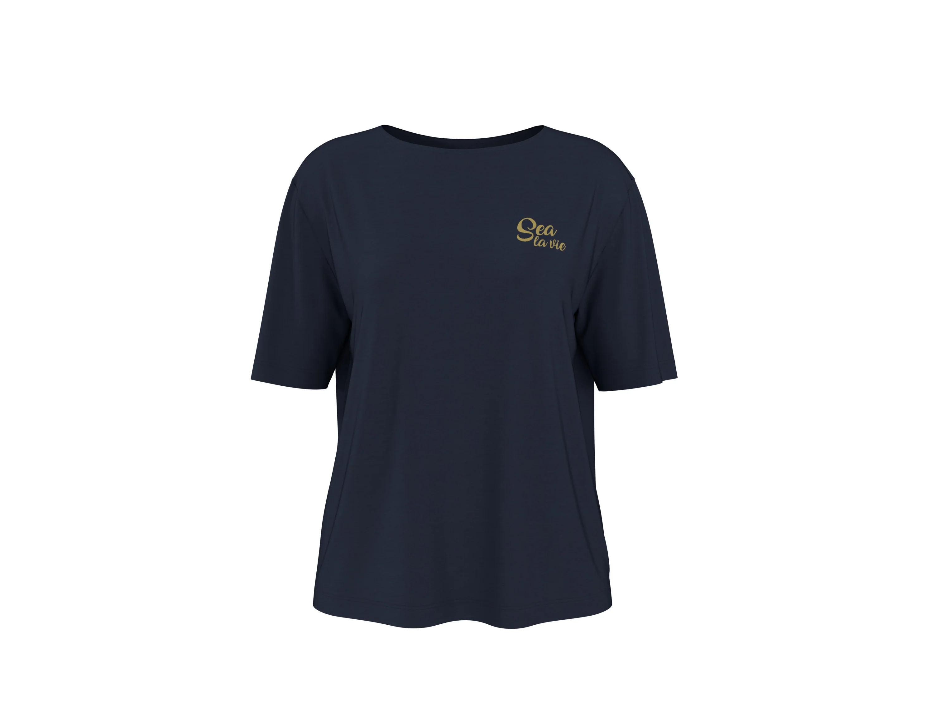 ESMARA® Damen T-Shirt (Navy, XS(32/34)) – Bild 3 von 4