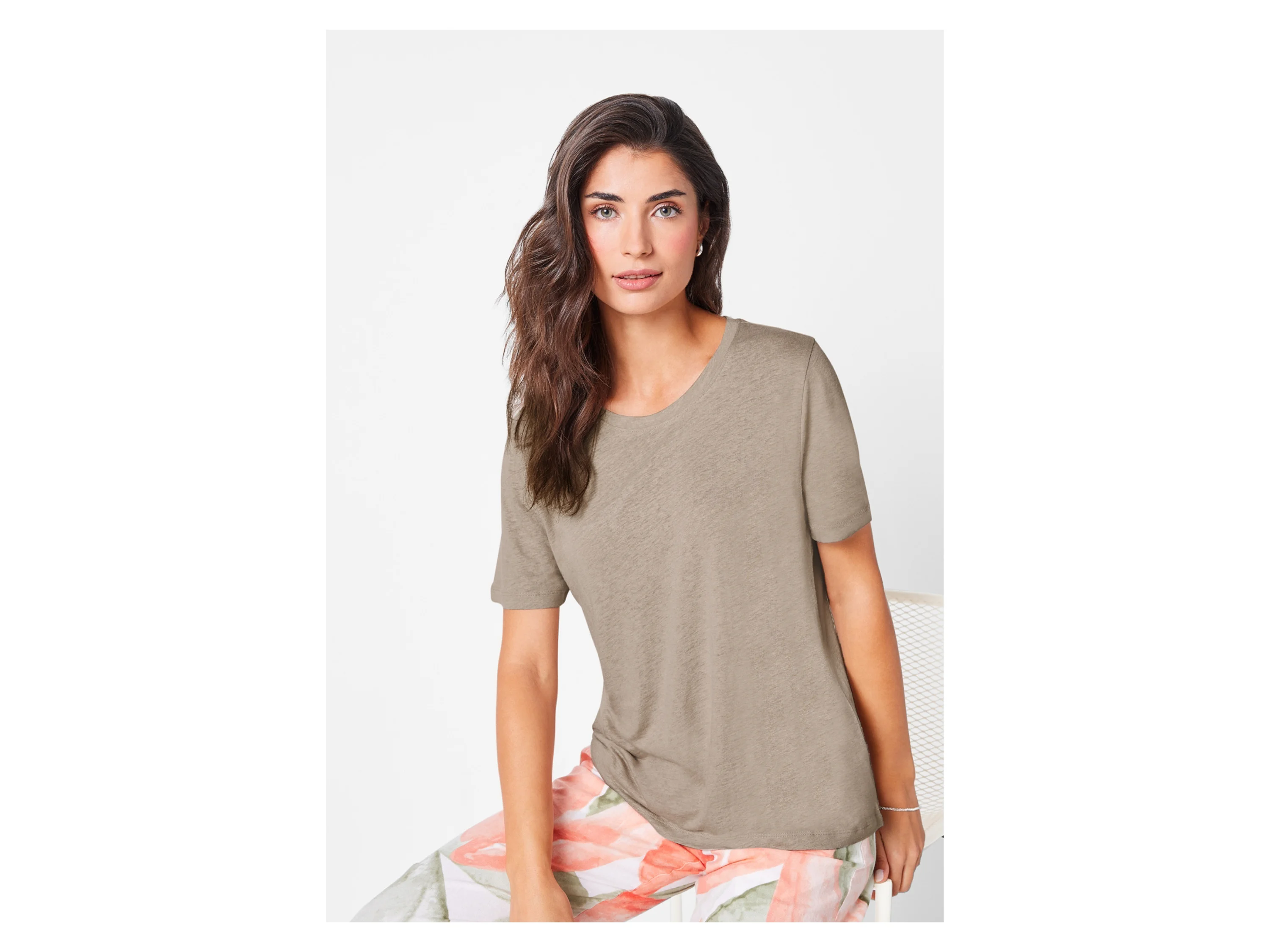 ESMARA® Damen T-Shirt (Taupe, S(36/38)) – Bild 2 von 4