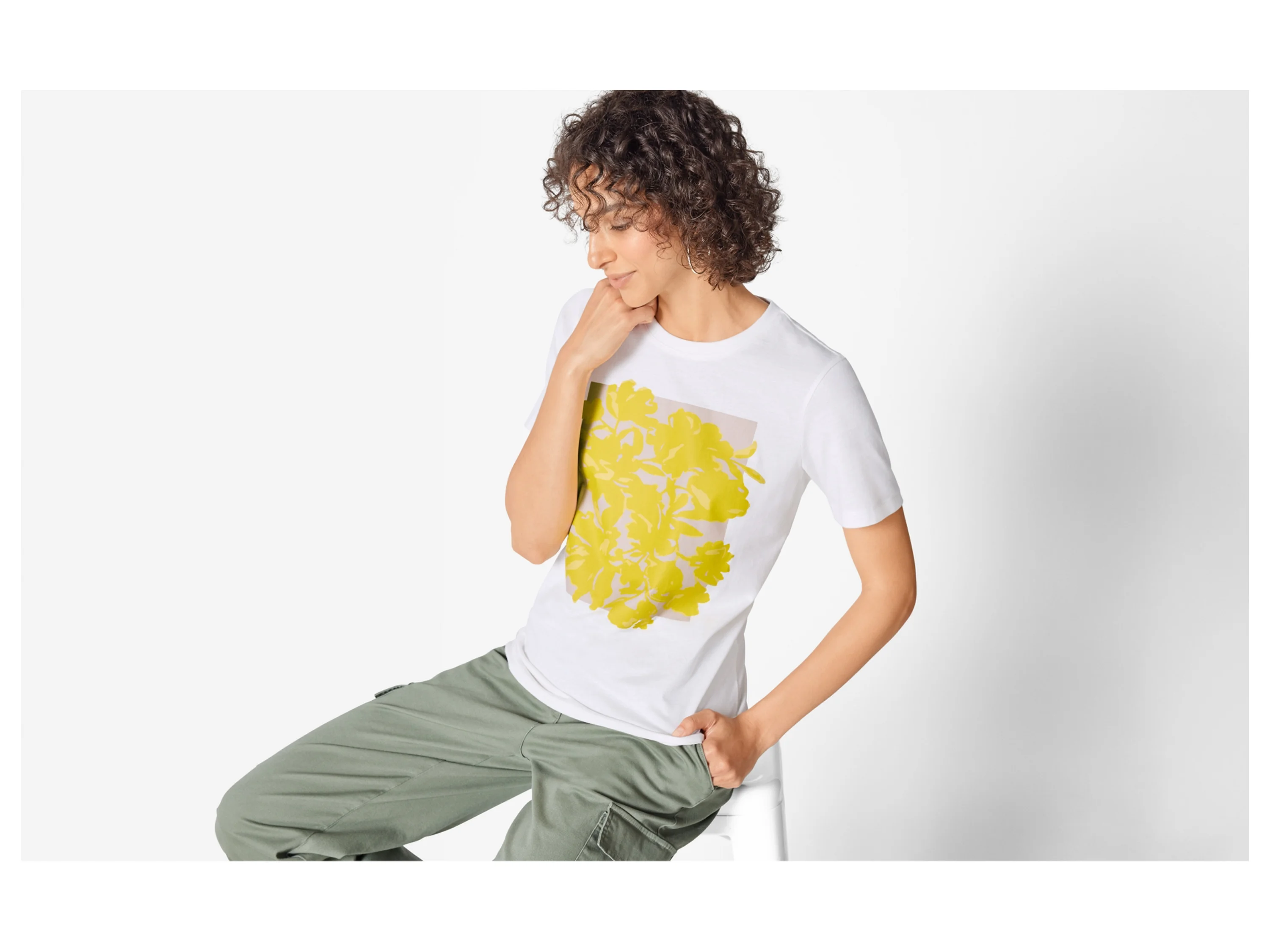 ESMARA® Damen T-Shirt (Weiß, S(36/38)) – Bild 2 von 3