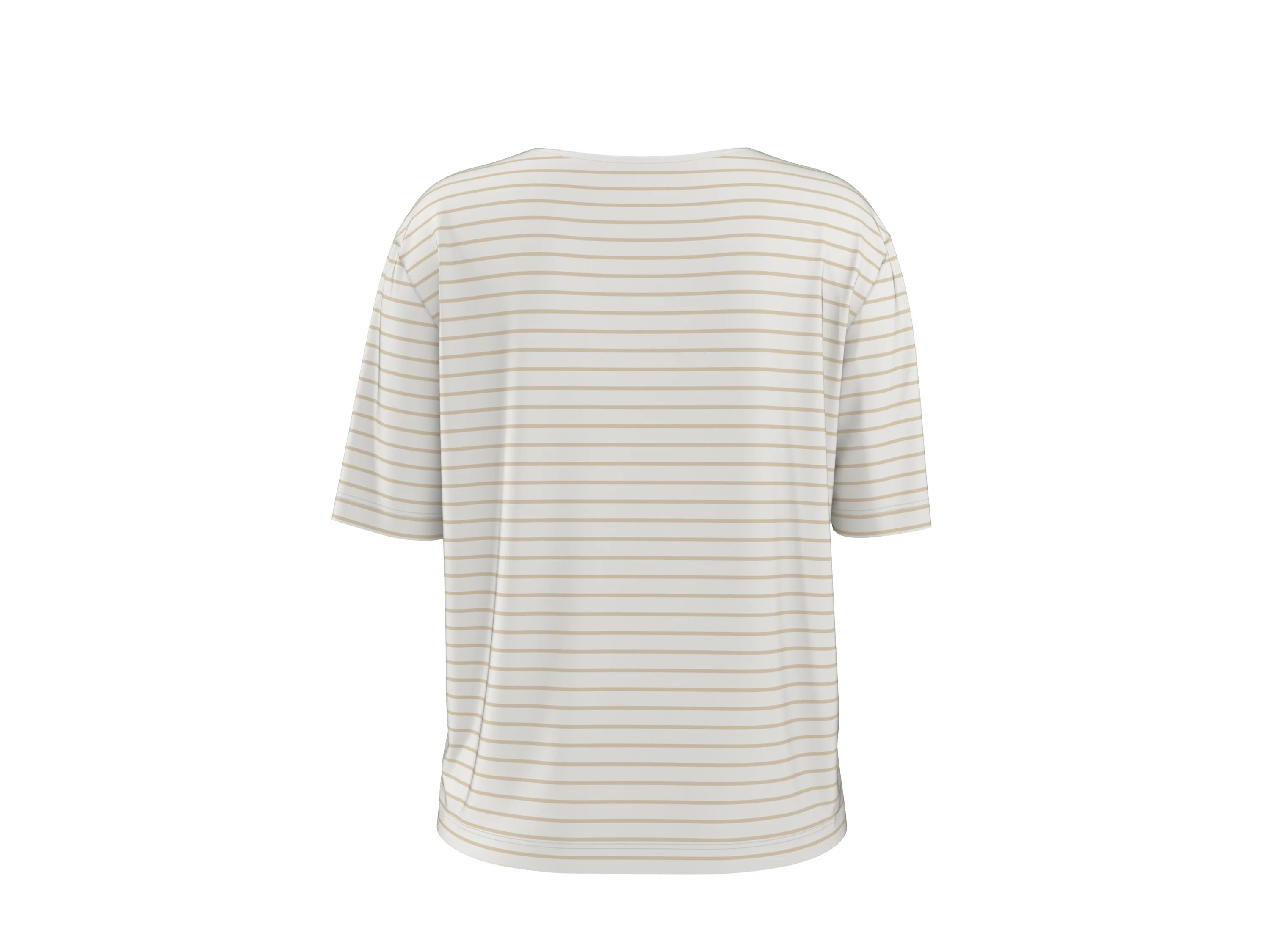 ESMARA® Damen T-Shirt (weiß/beige, S(36/38)) – Bild 4 von 4