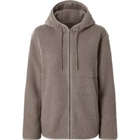 ESMARA® Damen Teddyfleece-Jacke (Beige, XS (32/34))