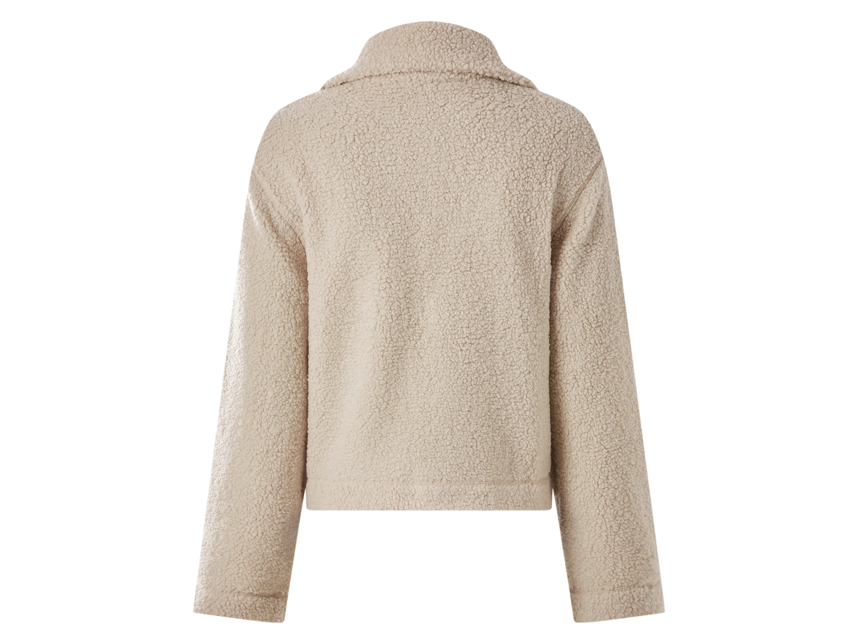 ESMARA® Damen Teddyfleece-Jacke (Beige, L(44/46)) – Bild 3 von 3