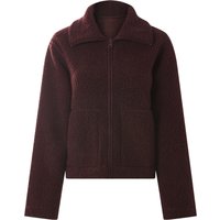 ESMARA® Damen Teddyfleece-Jacke (Rot, M(40/42))