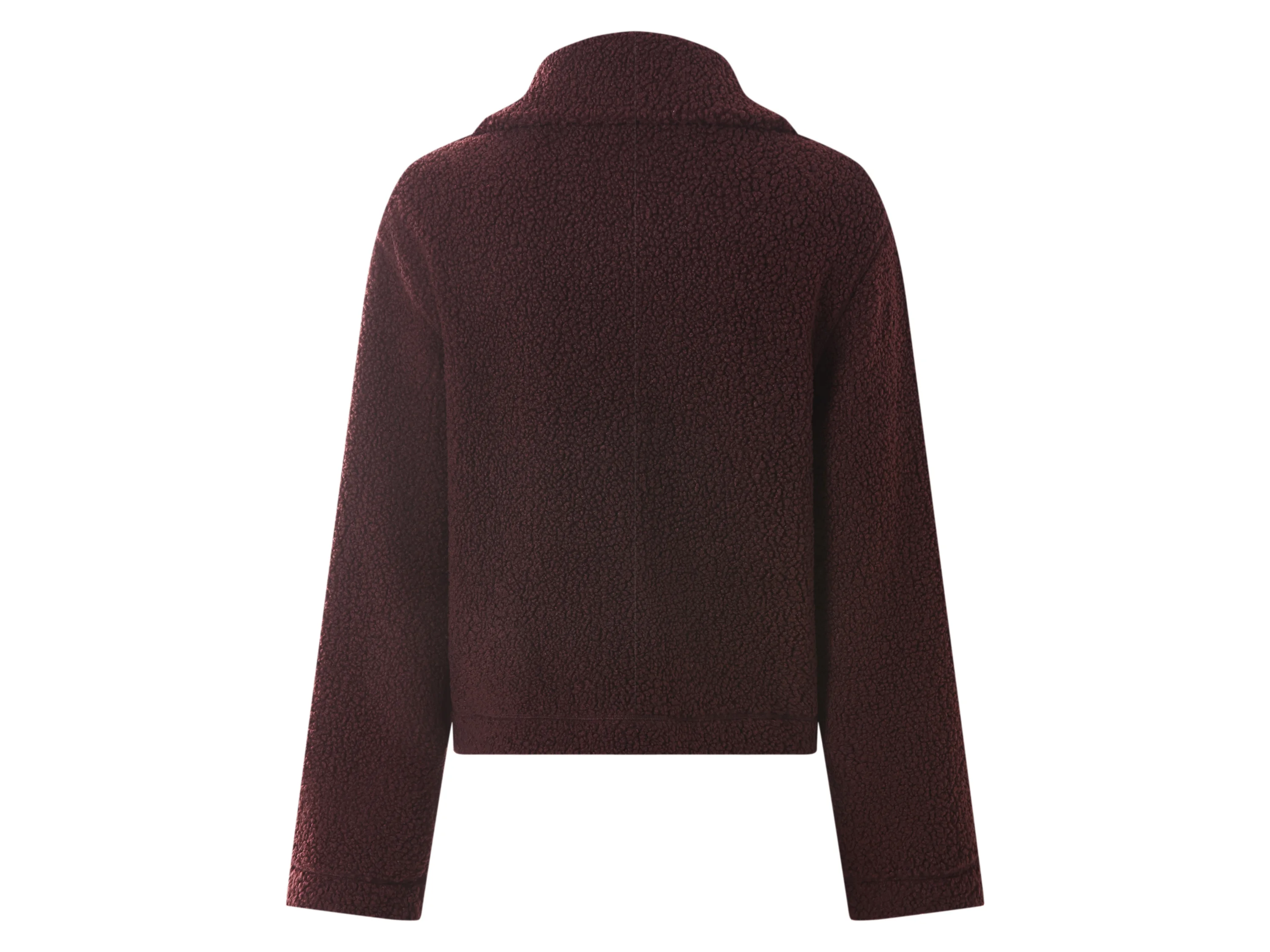 ESMARA® Damen Teddyfleece-Jacke (Rot, M(40/42)) – Bild 3 von 3