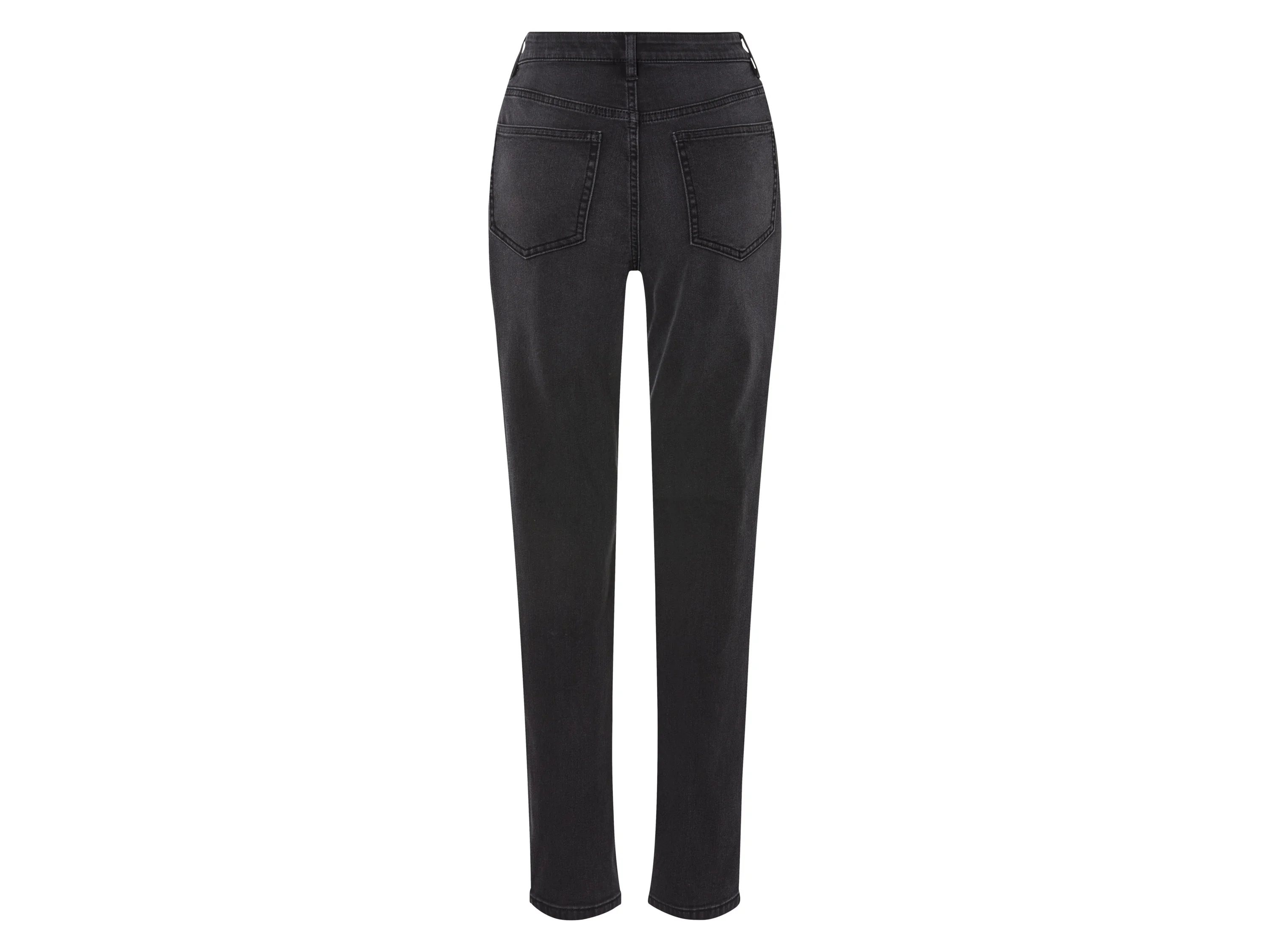 ESMARA® Damen Thermo-Jeans, Straight Fit, normale Leibhöhe (Dunkelgrau, 36) – Bild 2 von 2
