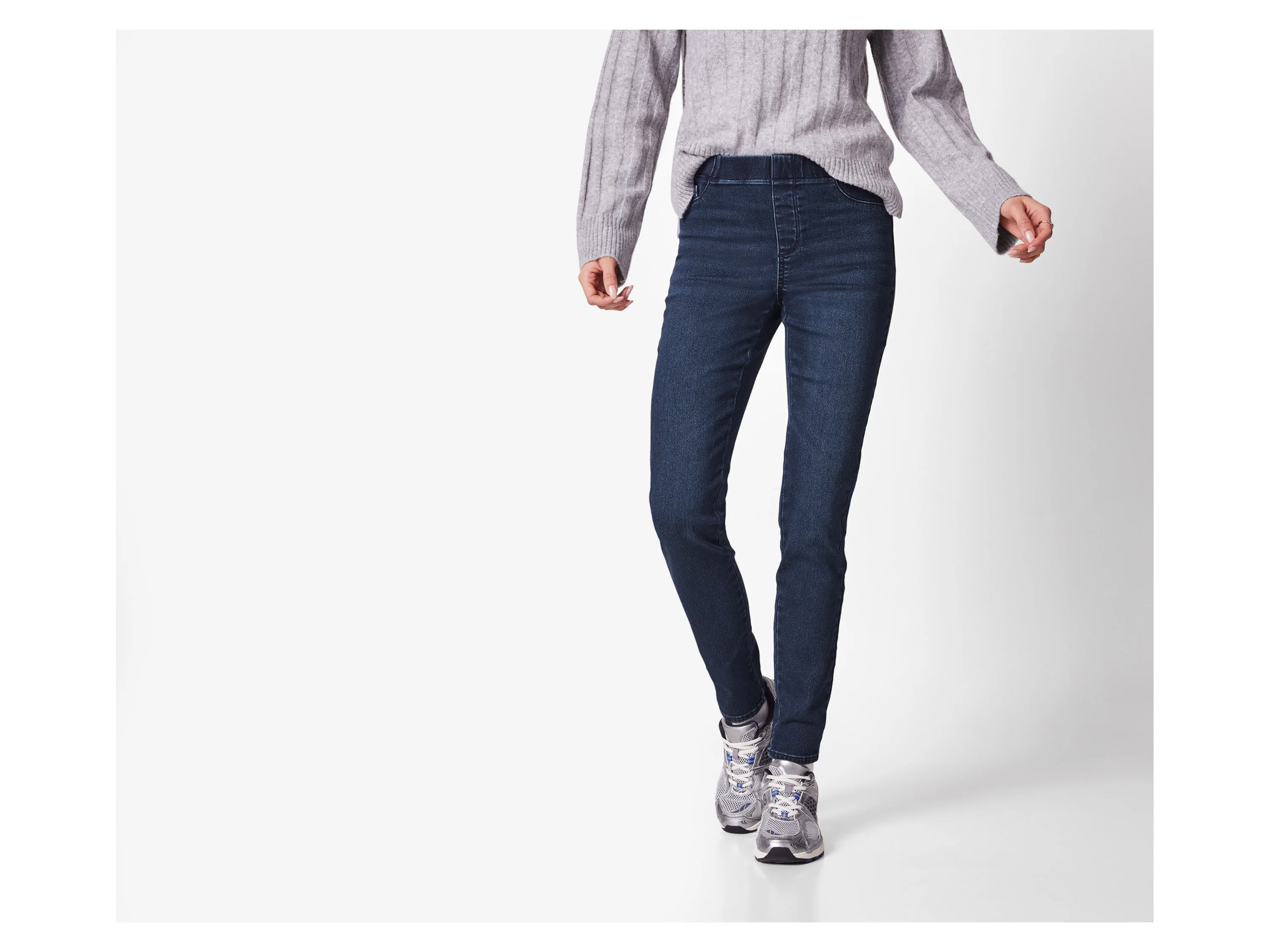 ESMARA® Damen Thermo-Jeggings (Blau, 42) – Bild 2 von 3
