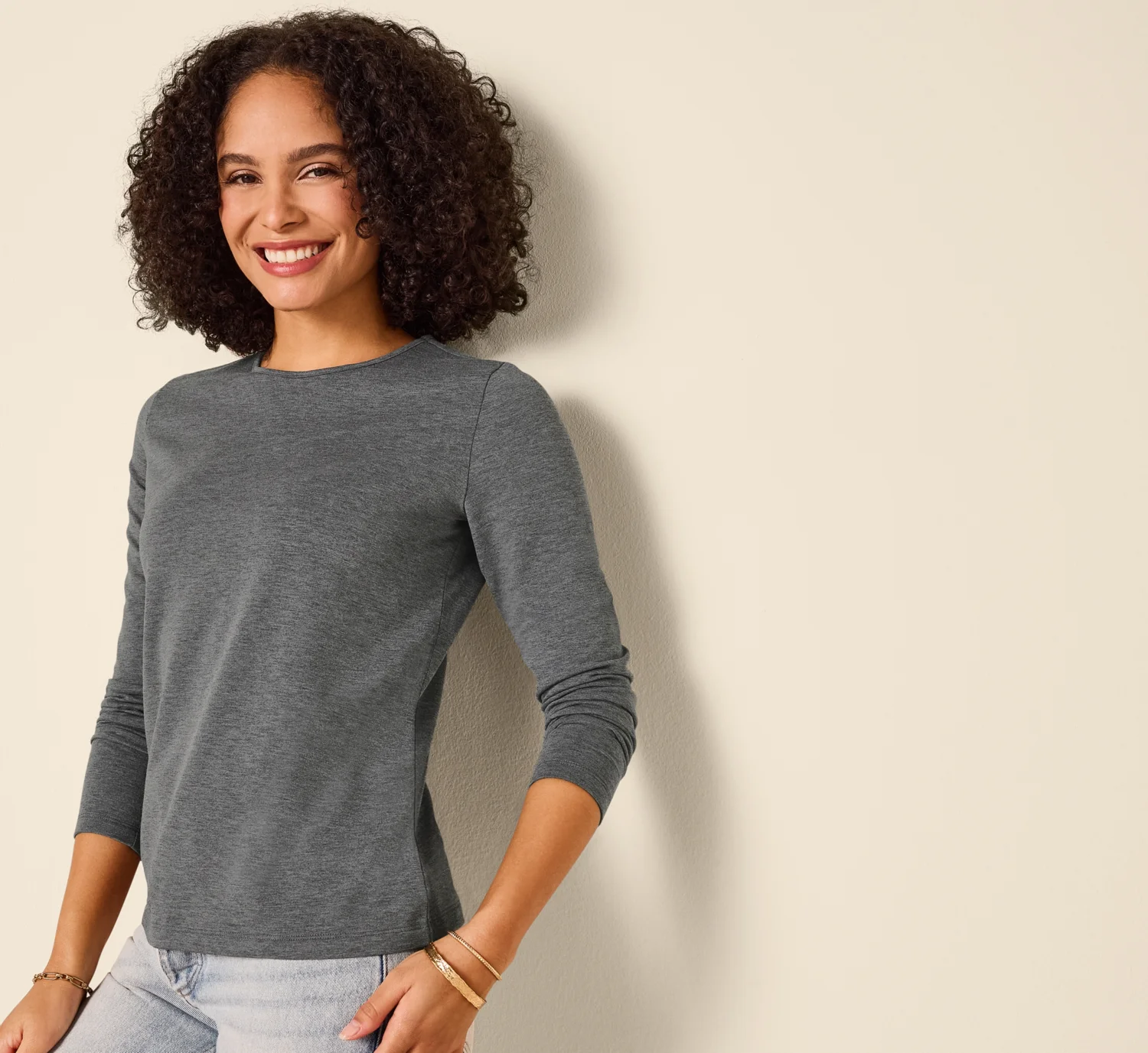 ESMARA® Damen Thermo-Langarmshirt (Grau, XS(32/34)) – Bild 2 von 3