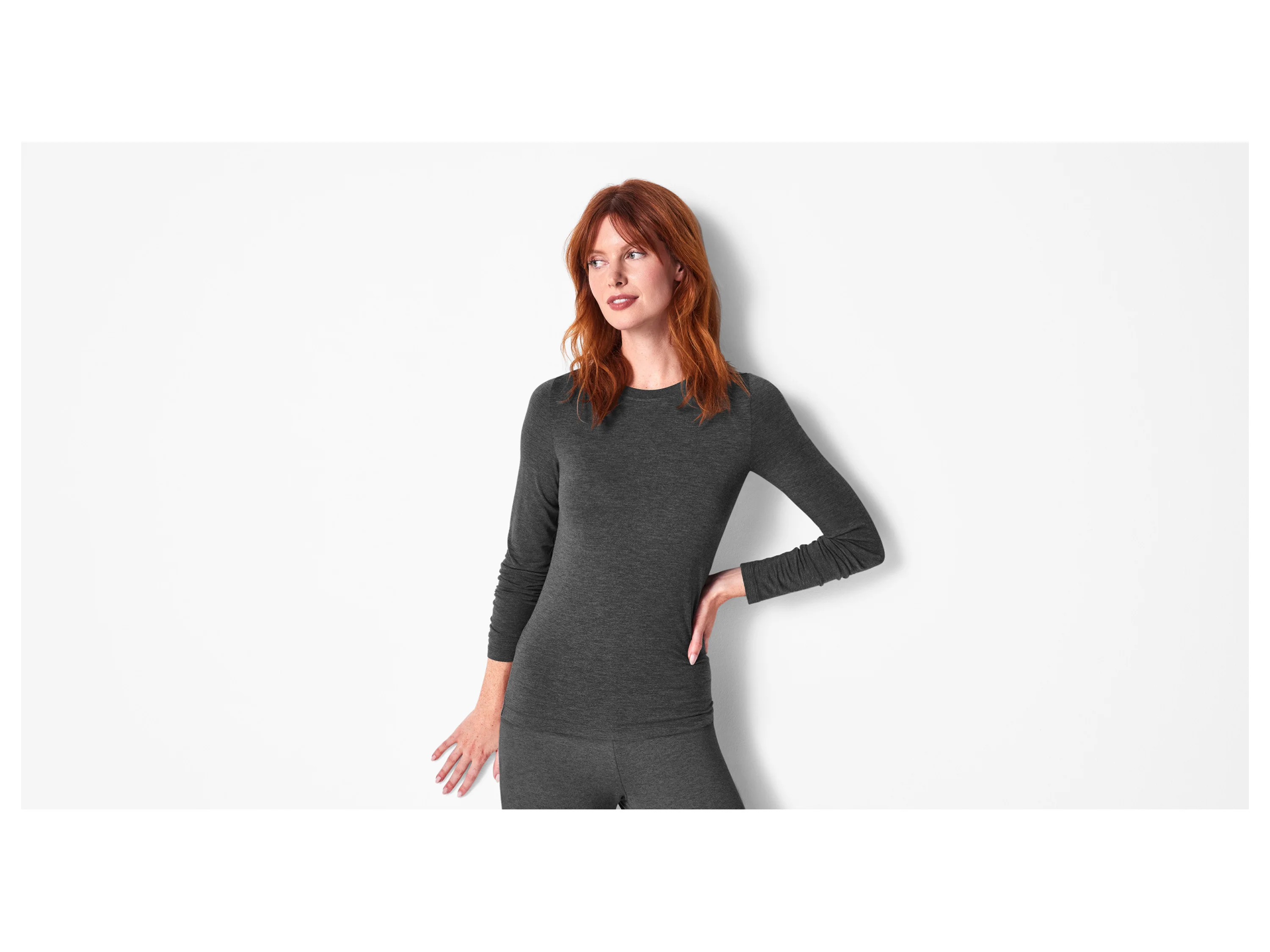 ESMARA® Damen Thermo-Unterziehshirt (Grau, S(36/38)) – Bild 2 von 3