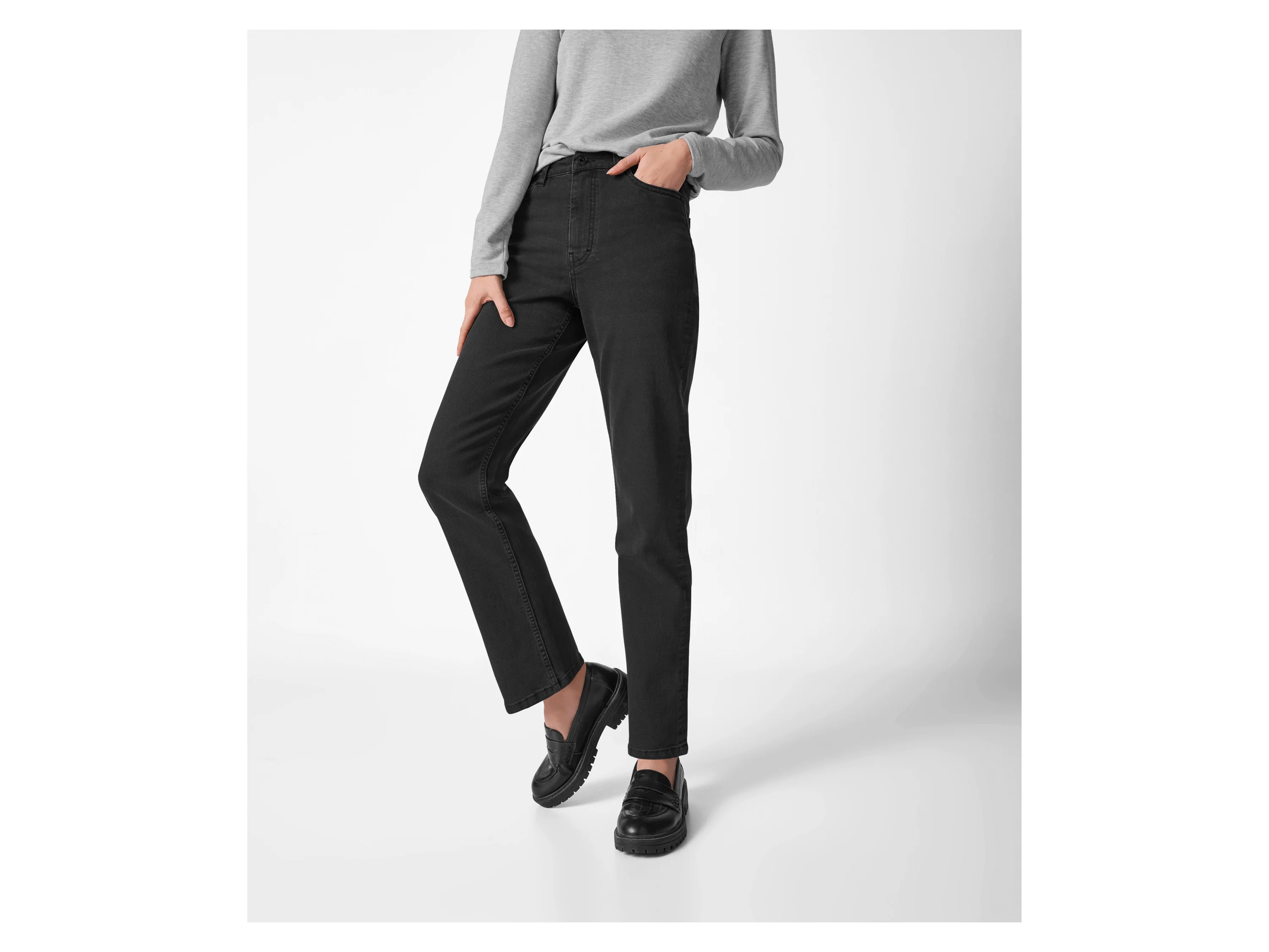 ESMARA® Damen Thermojeans (Schwarz, 36) – Bild 2 von 3
