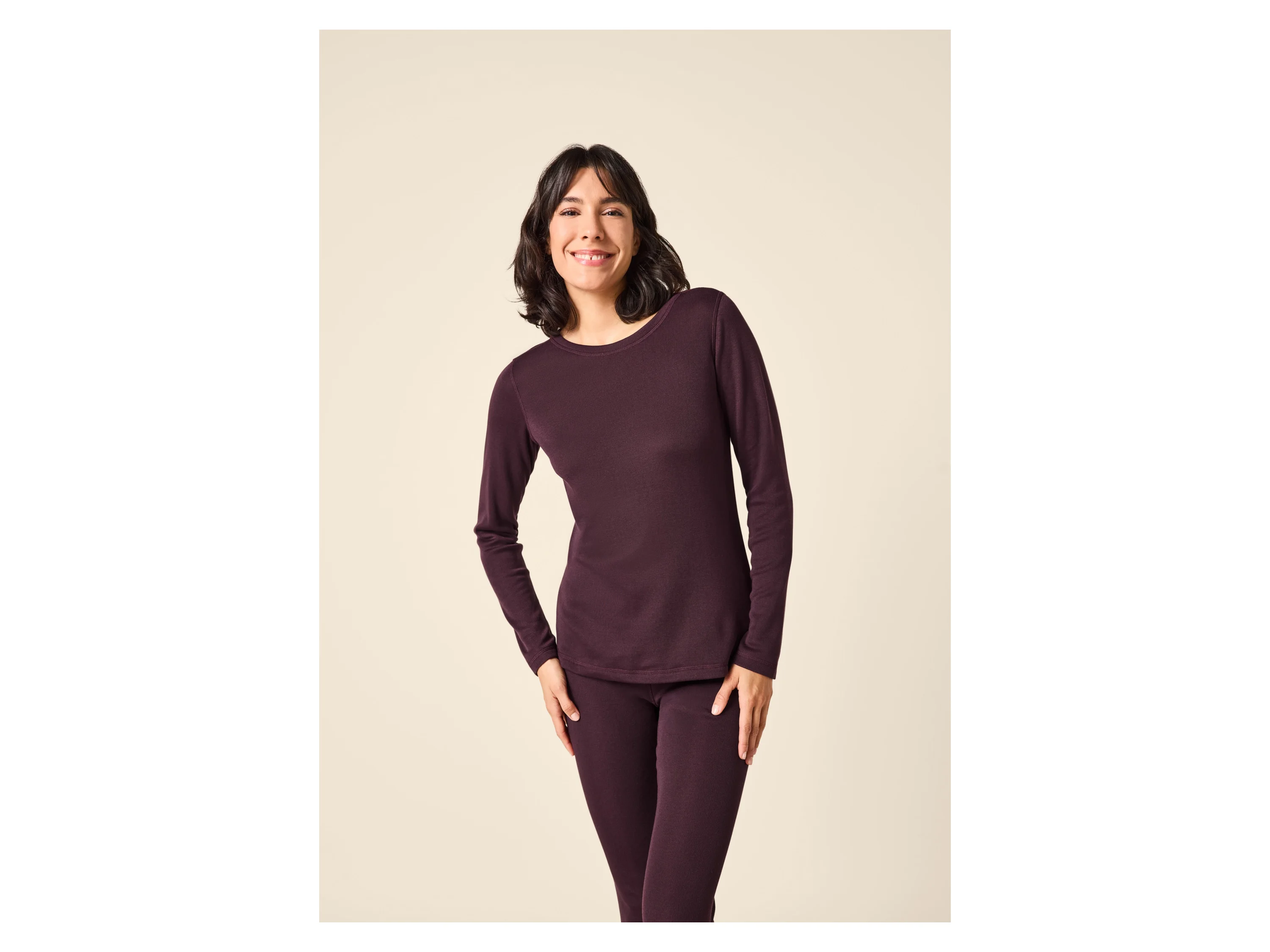 ESMARA® Damen Thermounterhemd (Lila, S(36/38)) – Bild 2 von 4