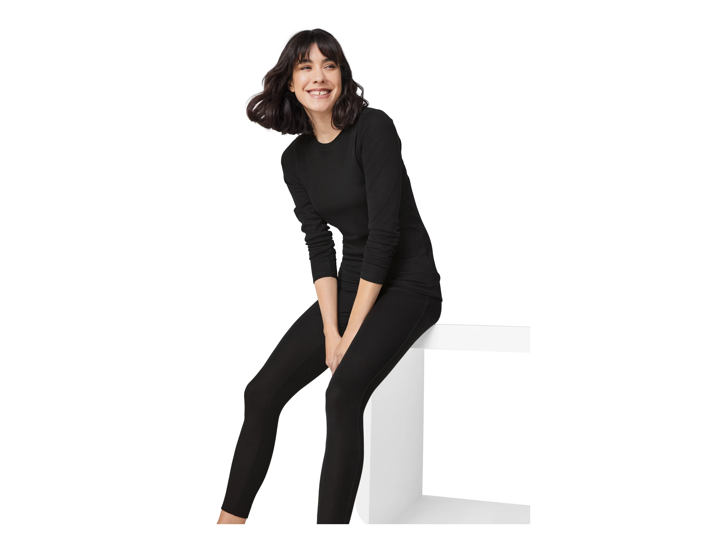 ESMARA® Damen Thermounterhemd (Schwarz, M(40/42)) – Bild 2 von 4