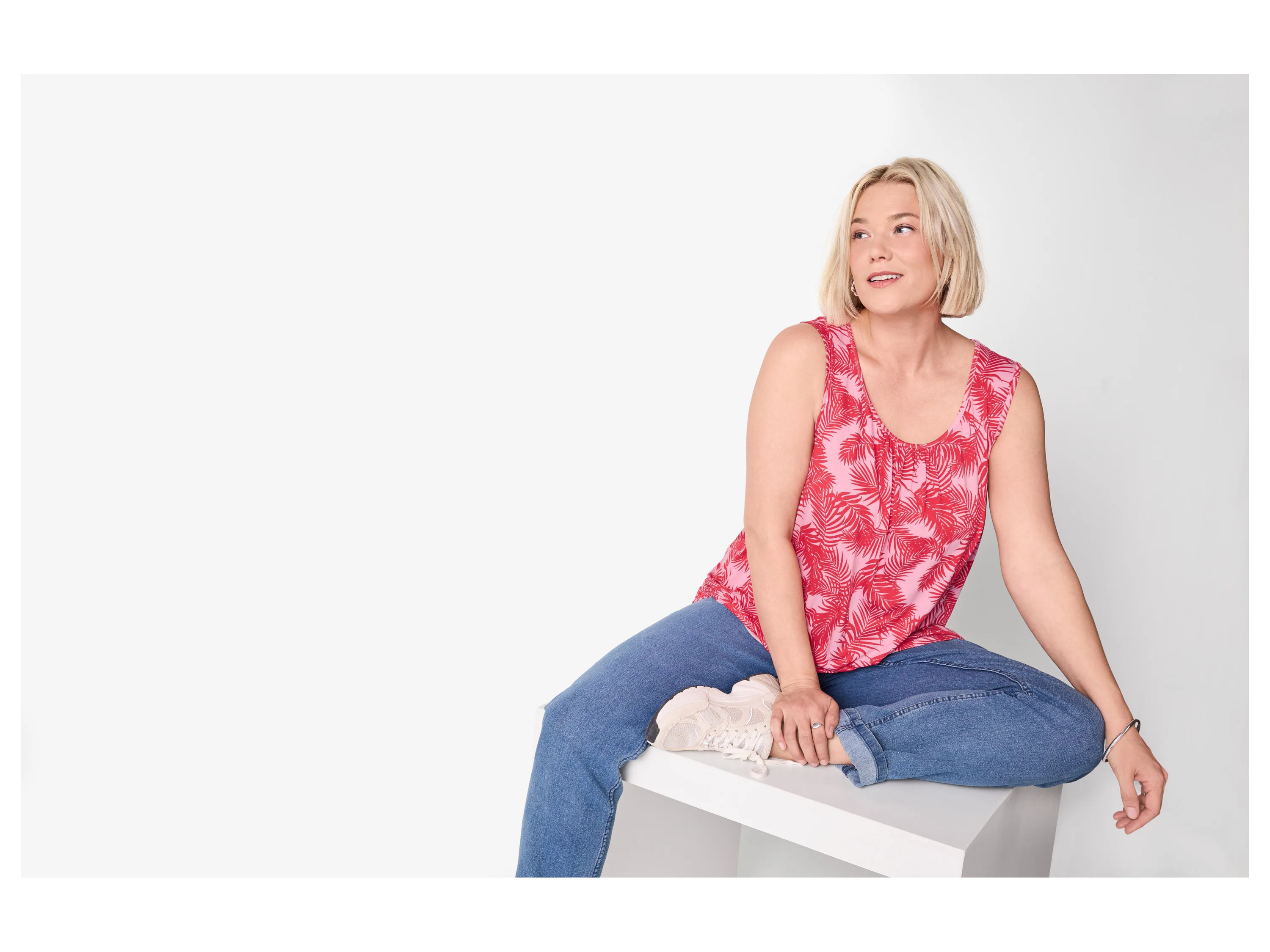 ESMARA® Damen Top (Gemustert, 3XL(56/58)) – Bild 2 von 4