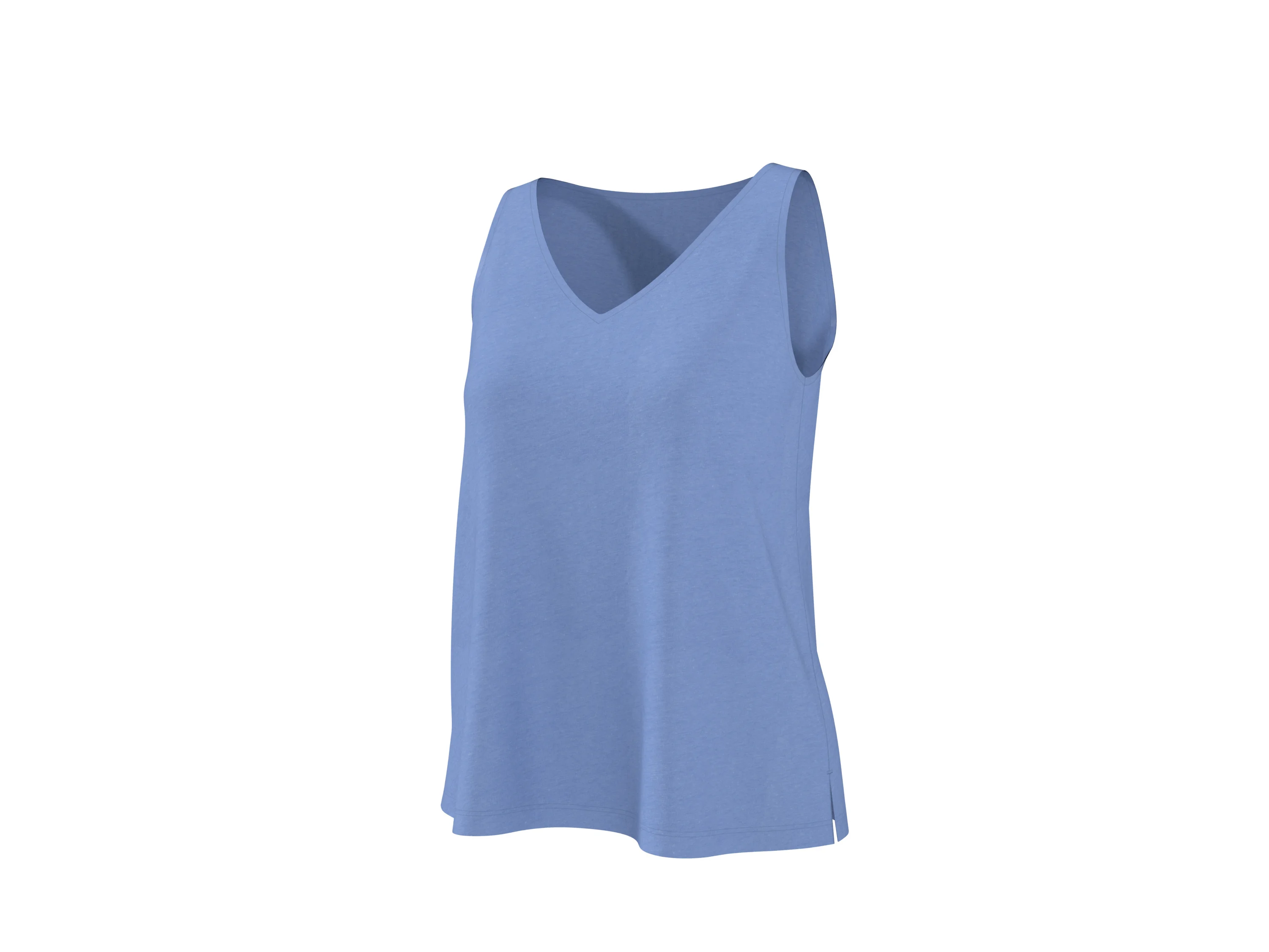 ESMARA® Damen Top mit Leinen (Blau, S (36/38)) – Bild 4 von 4