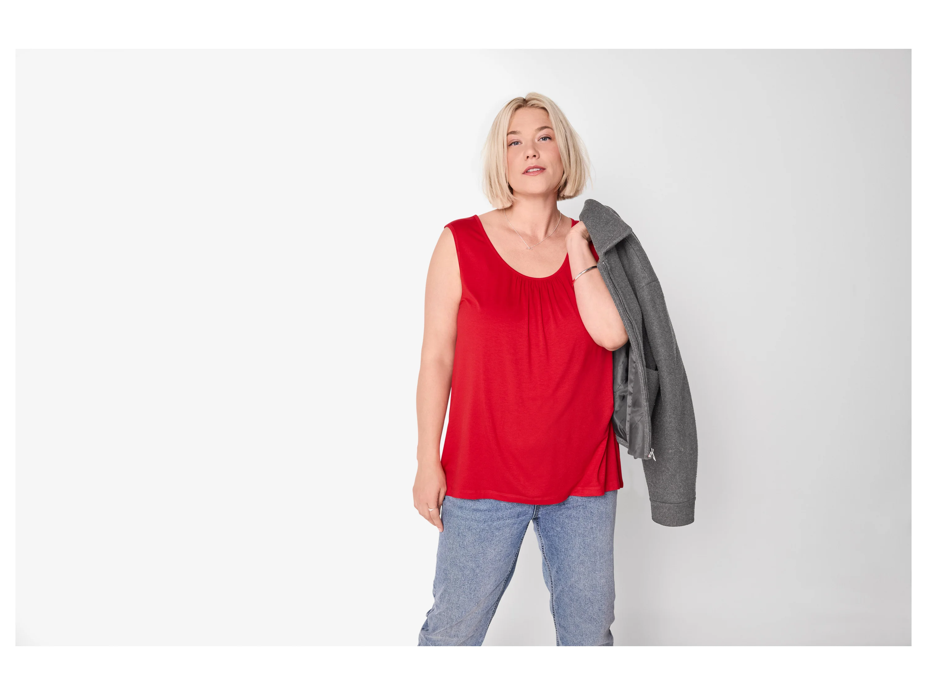 ESMARA® Damen Top (Rot, 3XL(56/58)) – Bild 2 von 4