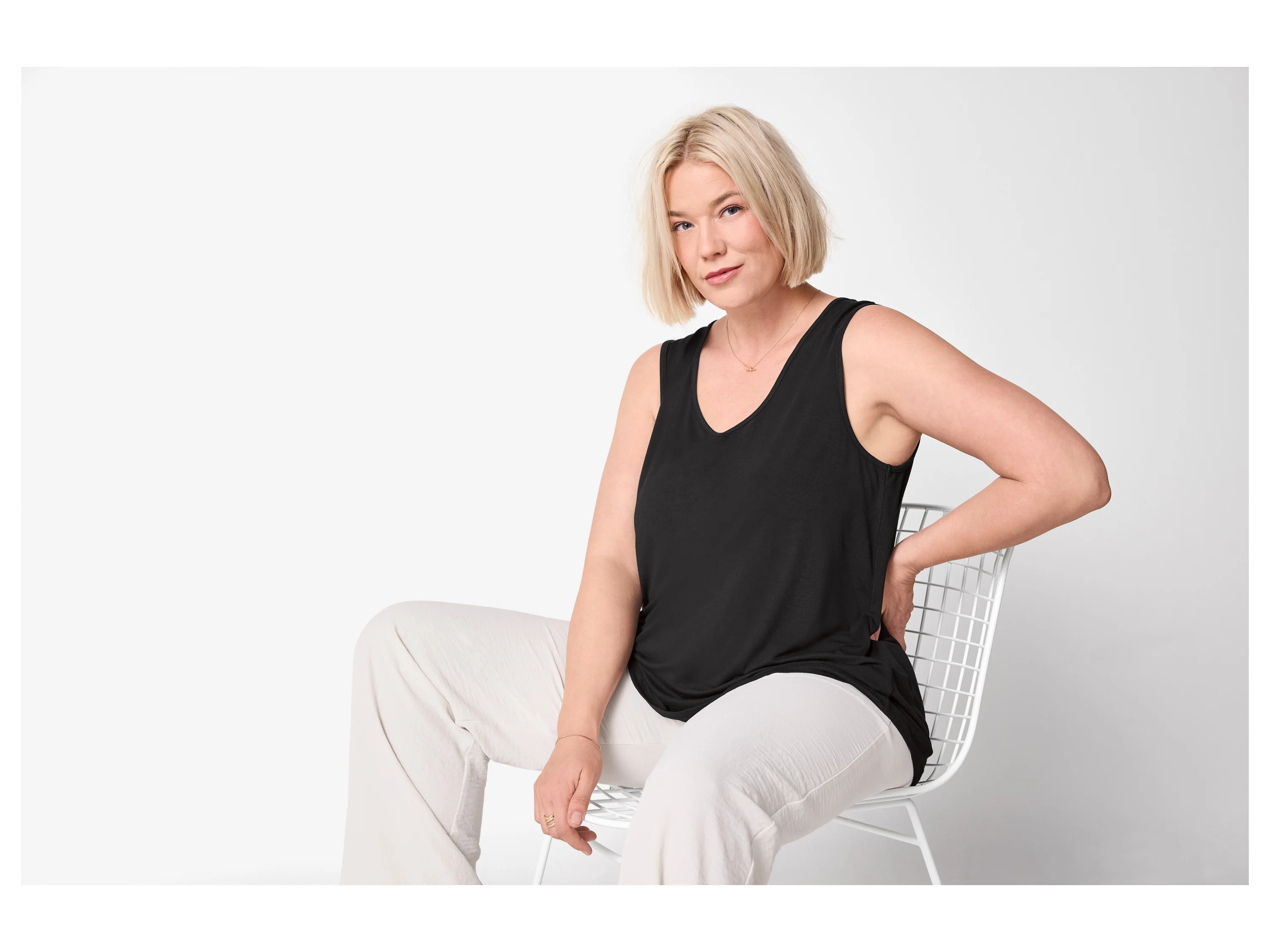 ESMARA® Damen Top (Schwarz, XXL(52/54)) – Bild 2 von 4
