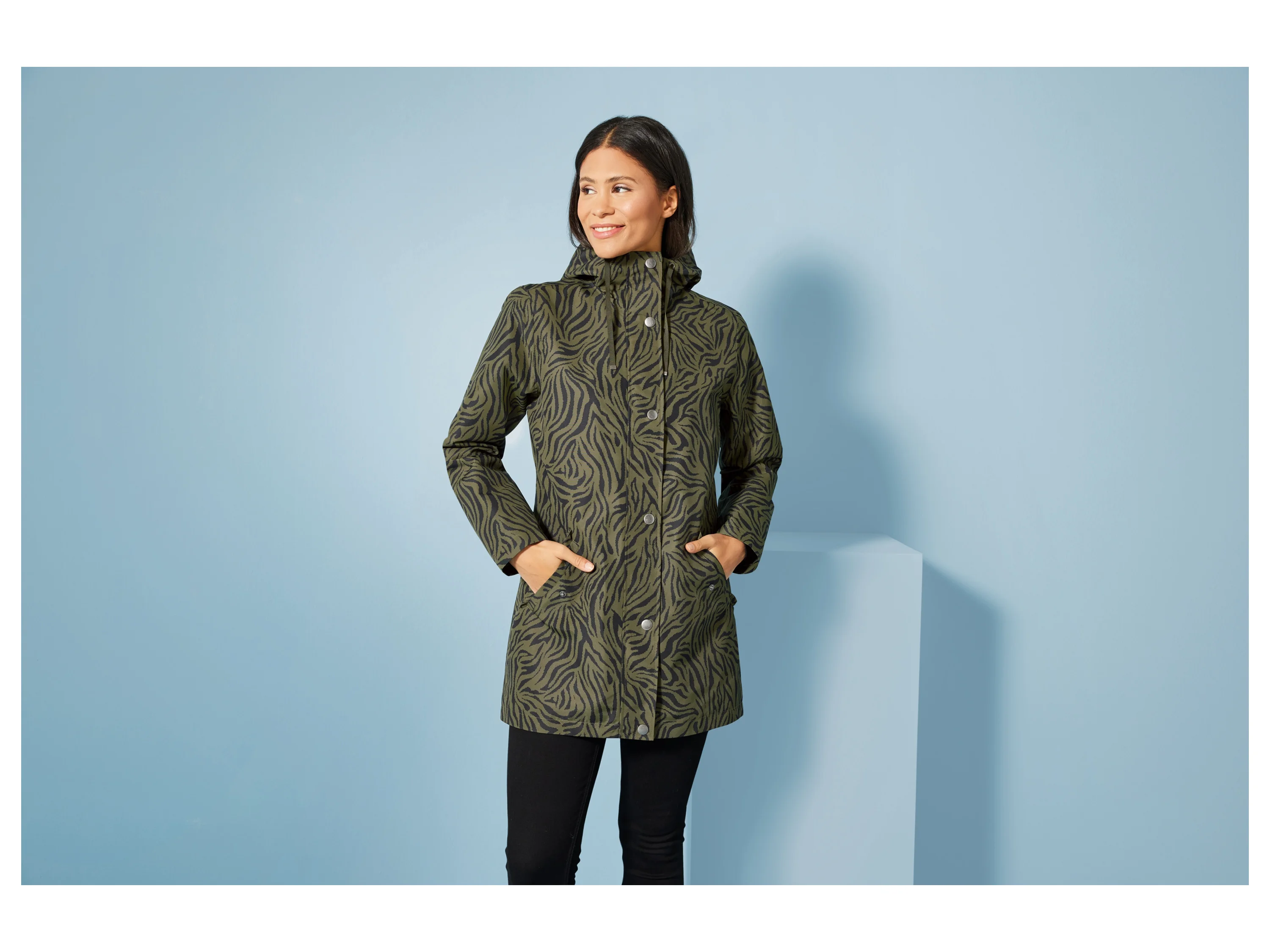 ESMARA® Damen Trenchcoat (Olive, XS(32/34)) – Bild 2 von 4