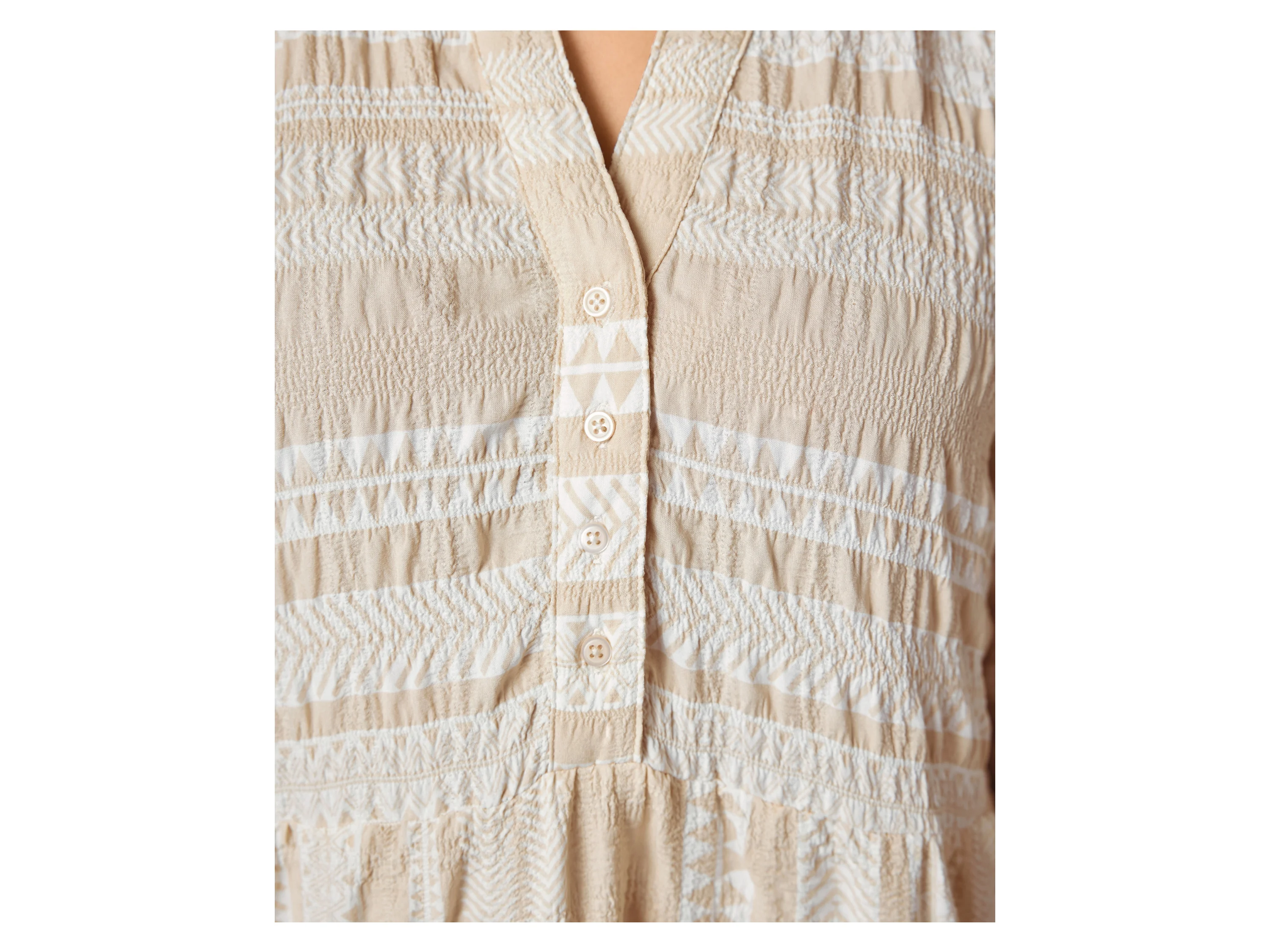 ESMARA® Damen Tunikakleid (Beige, L(44/46)) – Bild 4 von 4