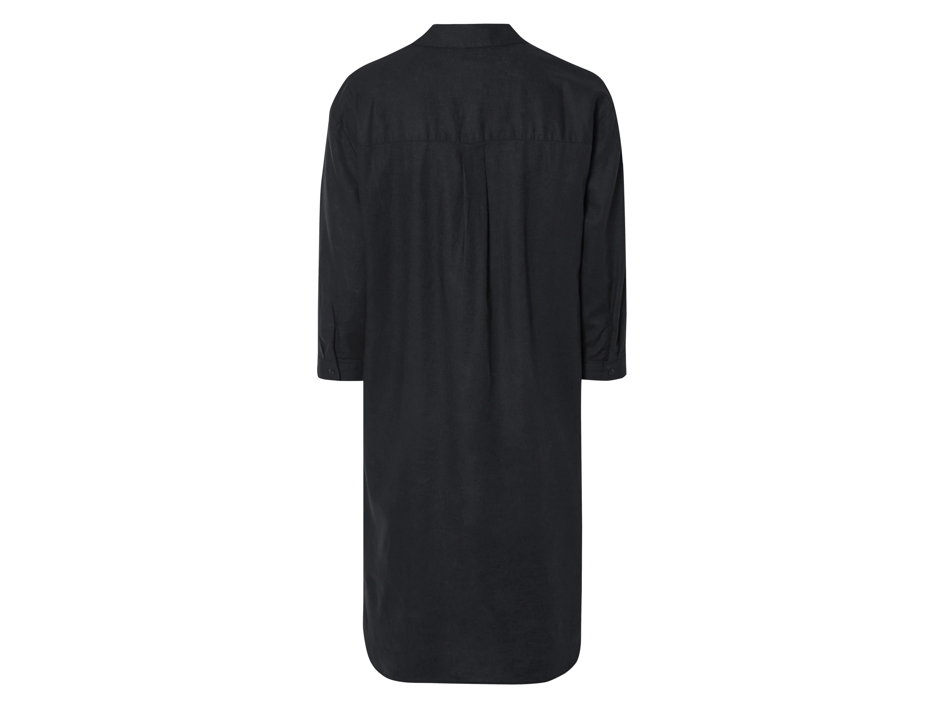 ESMARA® Damen Tunikakleid mit Leinen (Schwarz, 34) – Bild 3 von 4