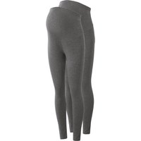 ESMARA® Damen Umstandsleggings, 2 Stück (Grau, S(36/38))