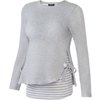 ESMARA® Damen Umstandspullover (Mittelgrau, XS (32/34))