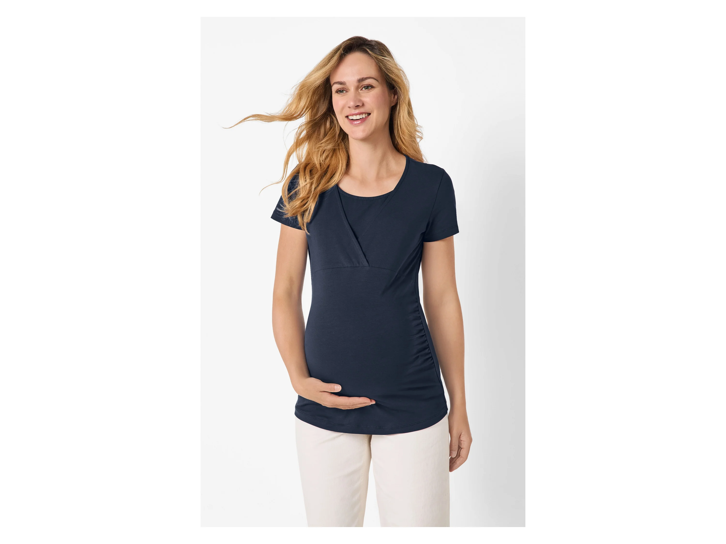 ESMARA® Damen Umstandsshirt (Navy, S(36/38)) – Bild 2 von 4