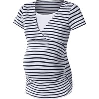 ESMARA® Damen Umstandsshirt (Streifen/weiß, M(40/42))