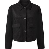ESMARA® Damen Velours-Blouson (Schwarz, M(40/42))