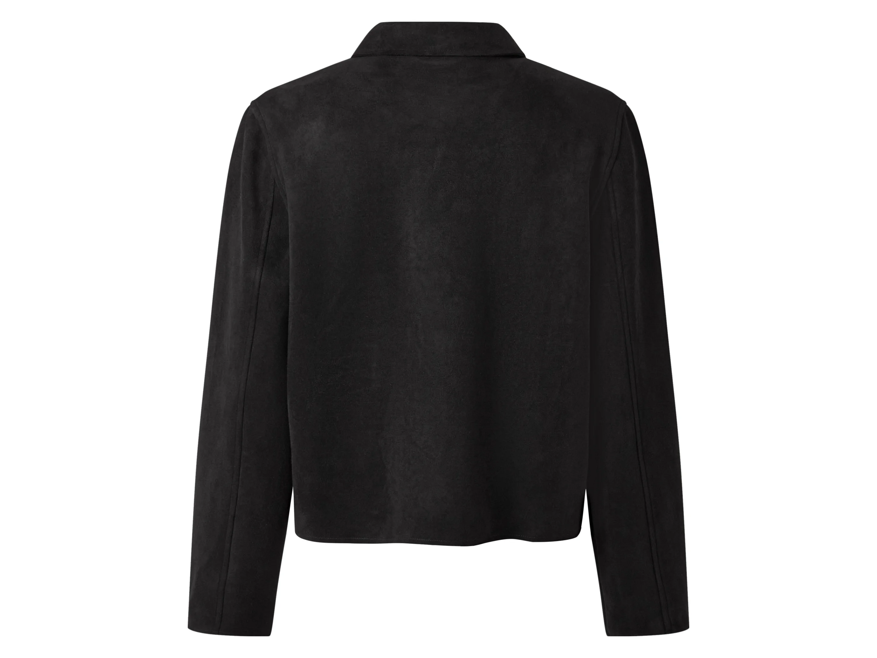 ESMARA® Damen Velours-Blouson (Schwarz, M(40/42)) – Bild 3 von 4