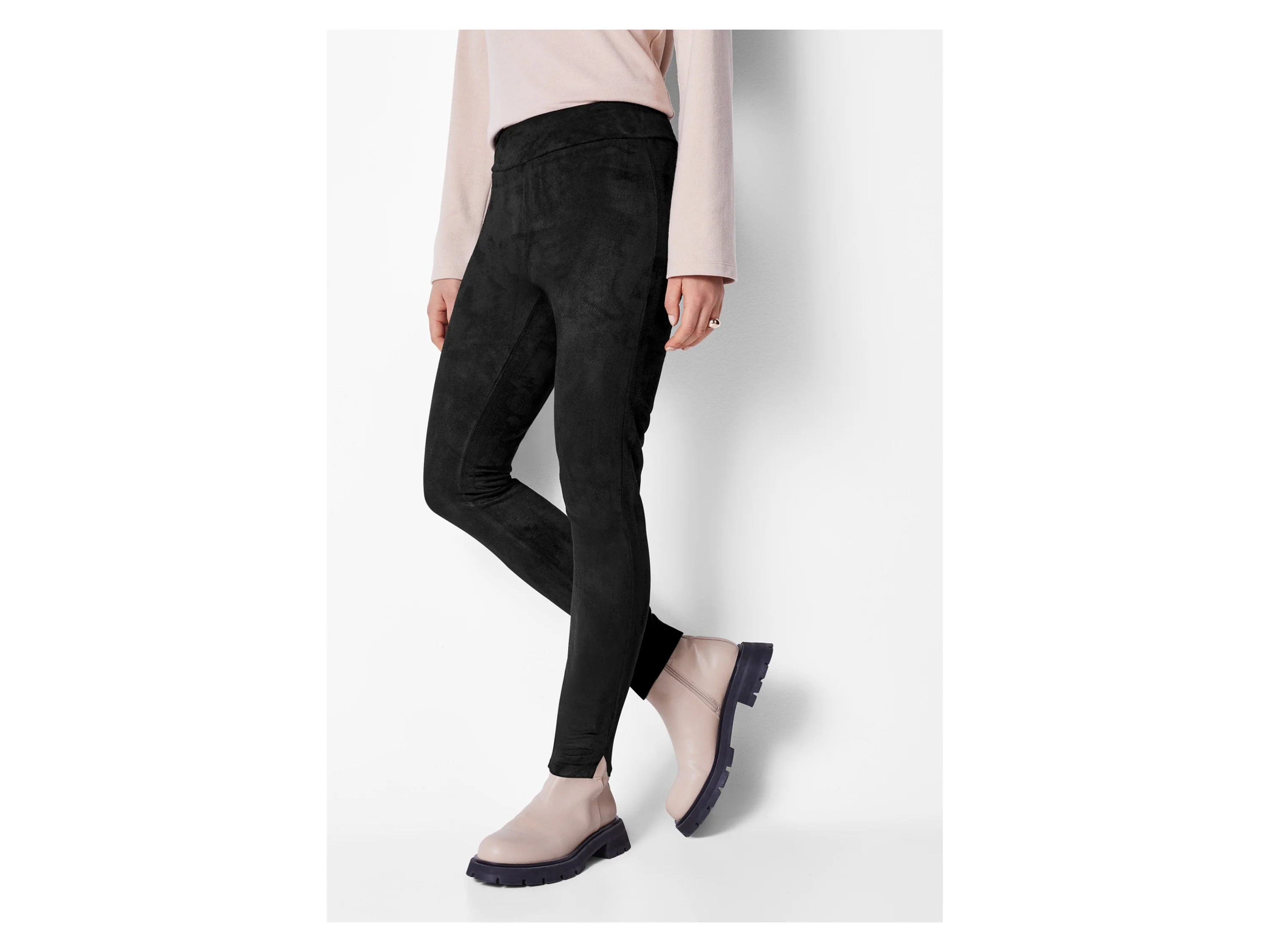 ESMARA® Damen Velours-Jeggings (Schwarz, XS(32/34)) – Bild 2 von 4