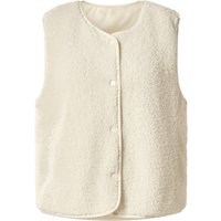 ESMARA® Damen Weste in Felloptik (Beige, L(44/46))