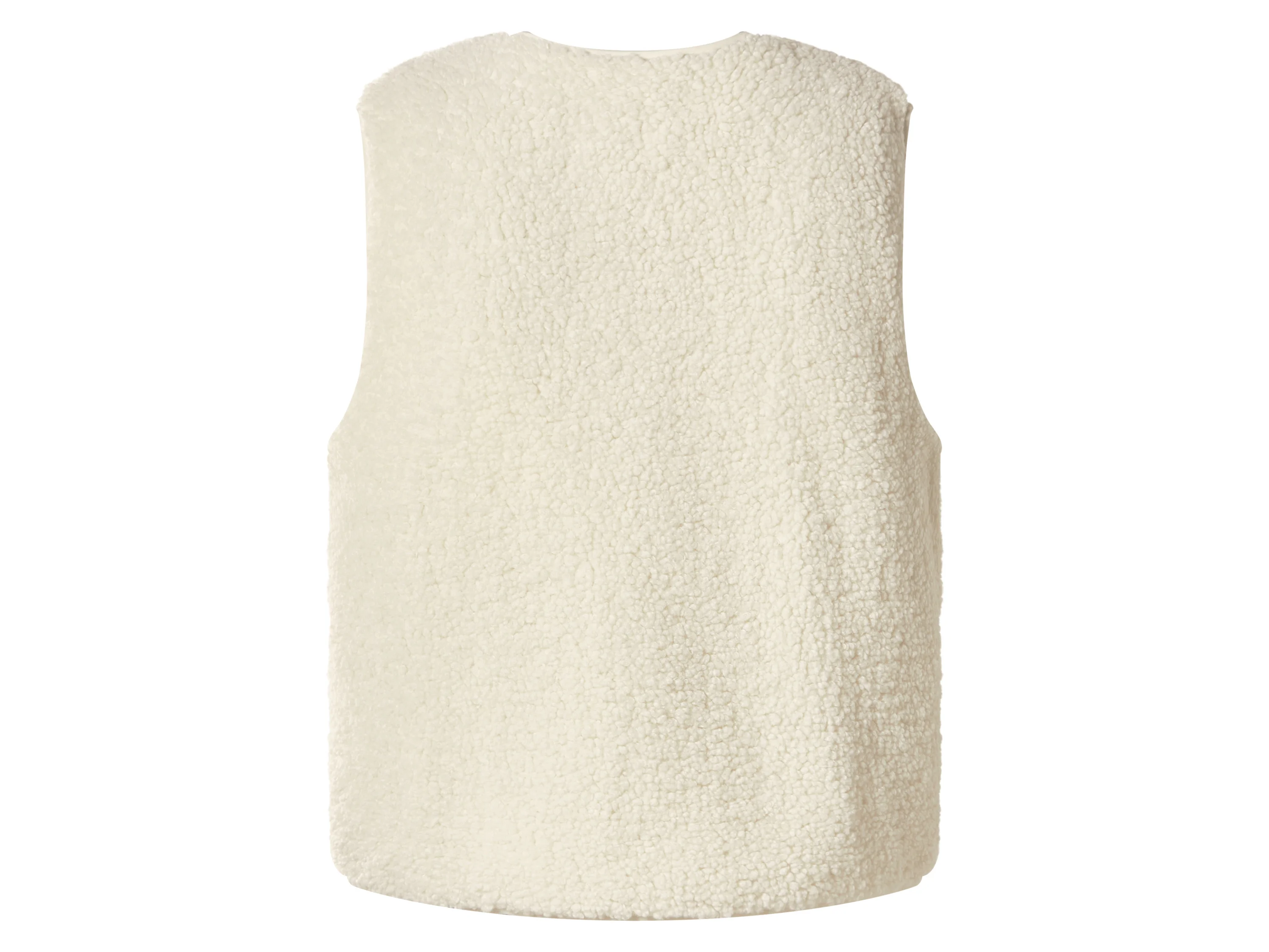 ESMARA® Damen Weste in Felloptik (Beige, L(44/46)) – Bild 3 von 3