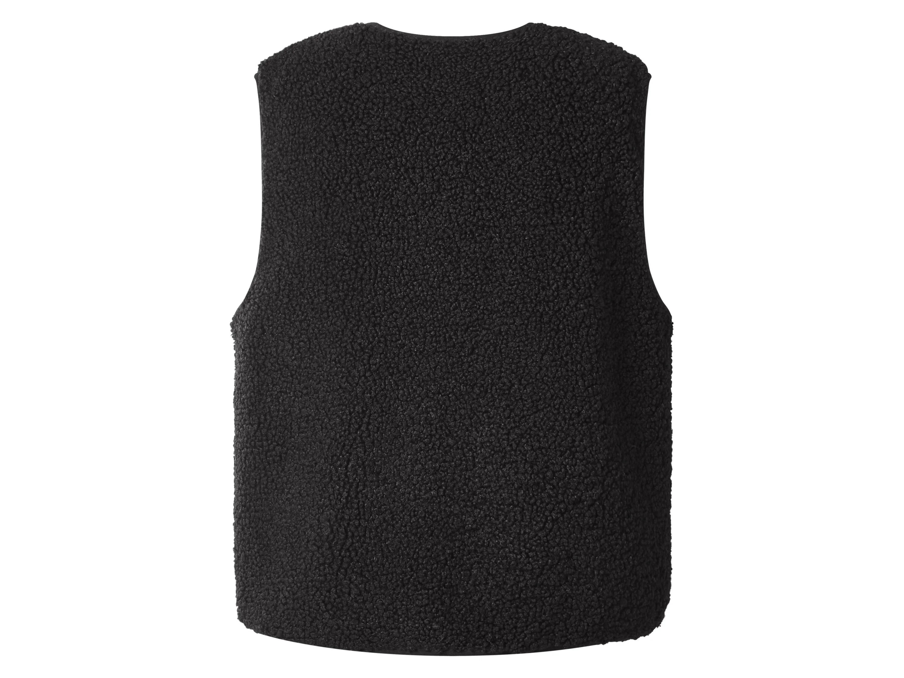 ESMARA® Damen Weste in Felloptik (Schwarz, L(44/46)) – Bild 3 von 4