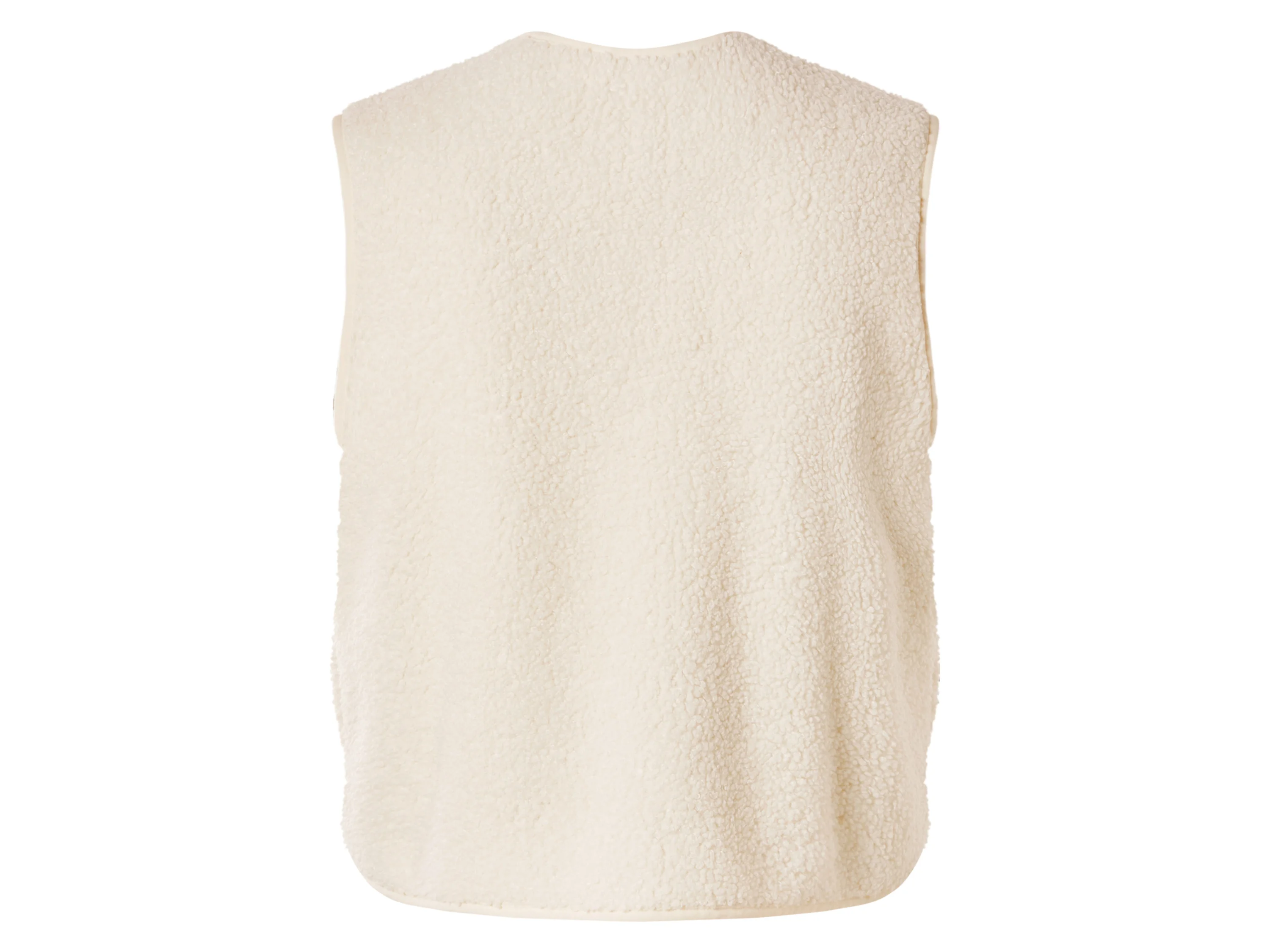 ESMARA® Damen Weste in Felloptik (Weiß, L(44/46)) – Bild 3 von 3