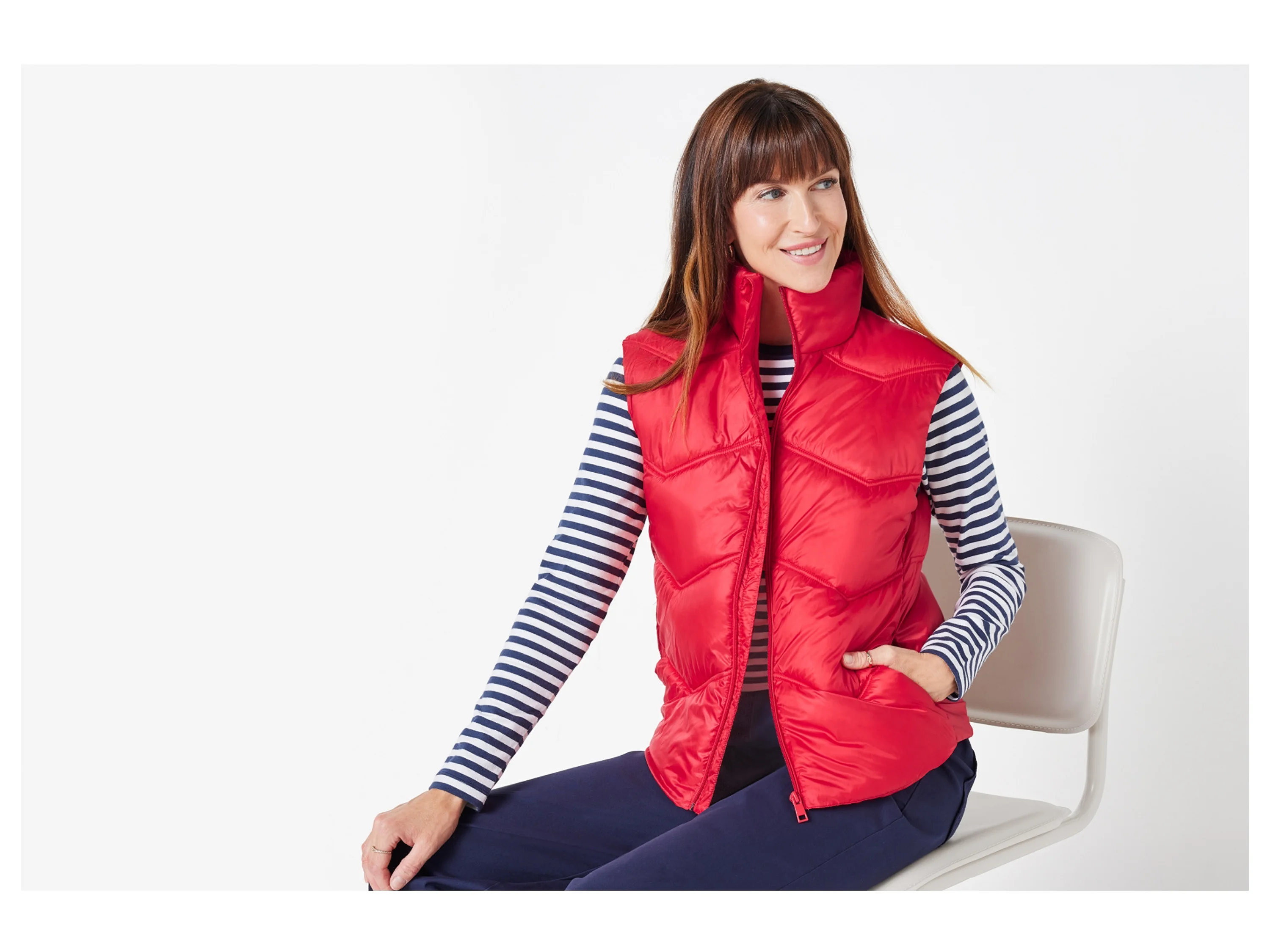 ESMARA® Damen Weste Lightweight (Rot, XS(32/34)) – Bild 2 von 4