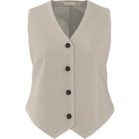 ESMARA® Damen Weste mit Leinen (Beige, 40)