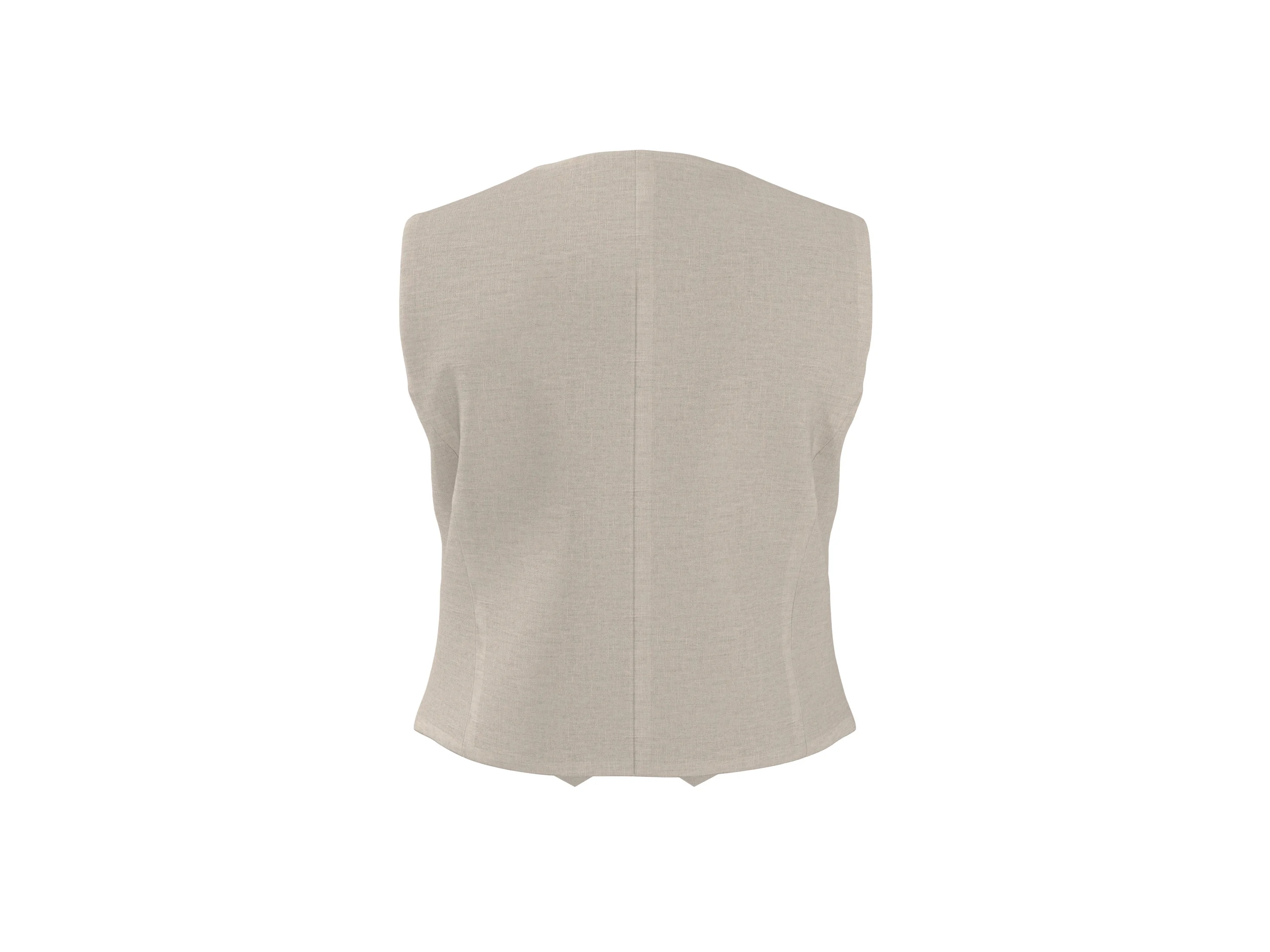 ESMARA® Damen Weste mit Leinen (Beige, 40) – Bild 3 von 4