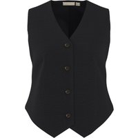 ESMARA® Damen Weste mit Leinen (Schwarz, 40)
