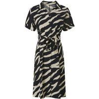 ESMARA® Damen Wickelkleid / Kleid, mit Bindeband (Gemustert, 38)