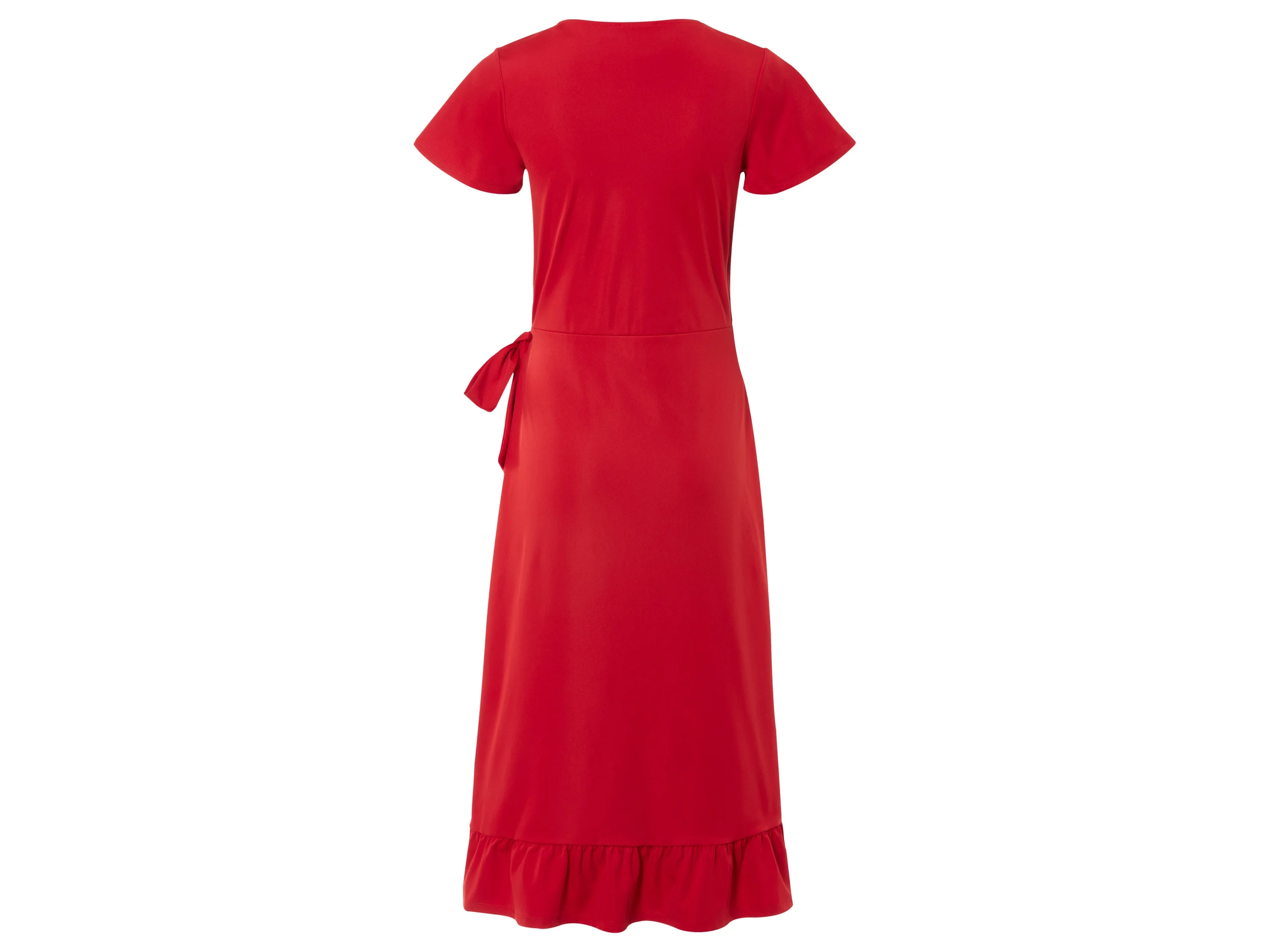 ESMARA® Damen Wickelkleid (Rot, M) – Bild 3 von 3