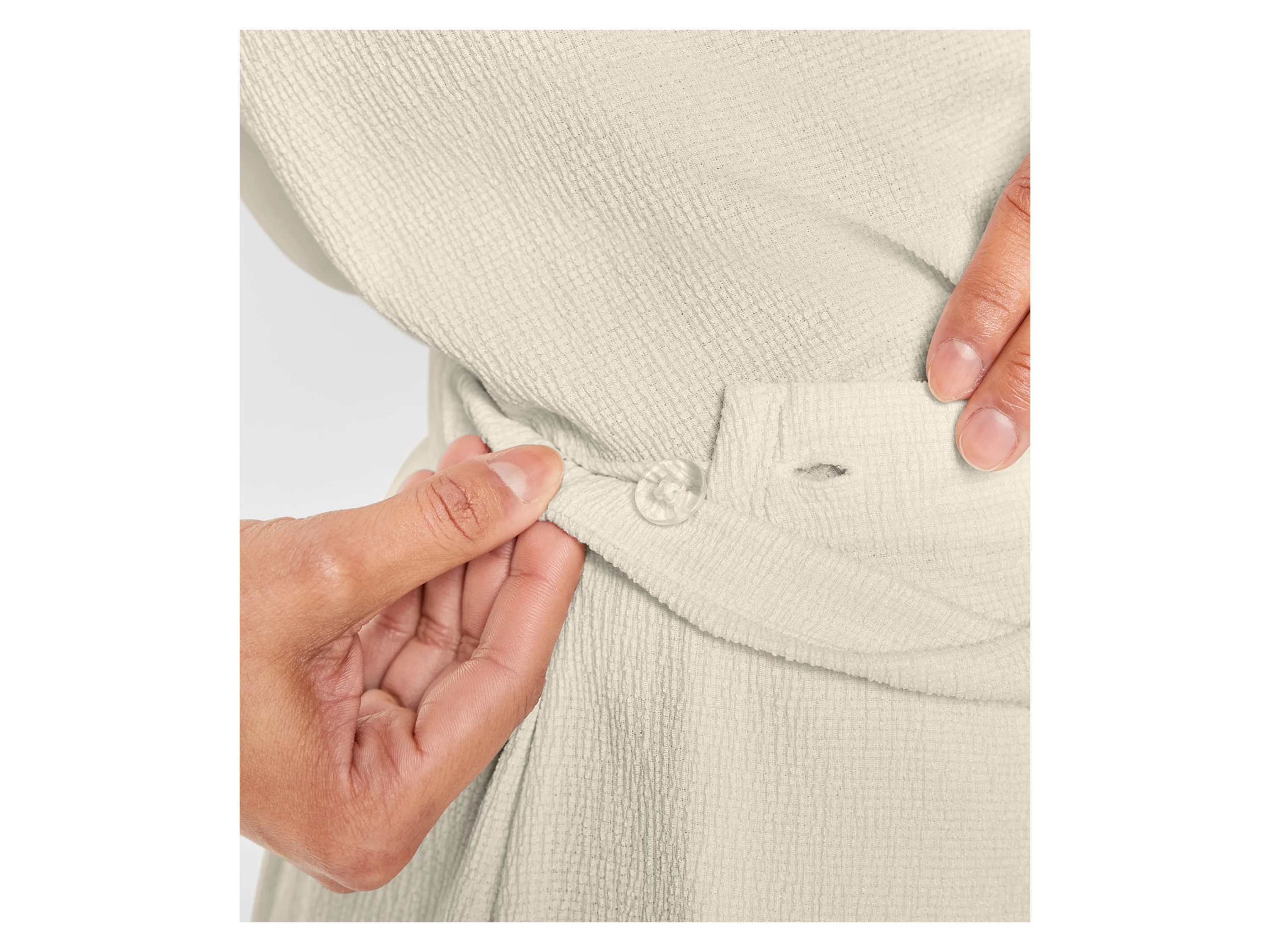 ESMARA® Damen Wickelrock (Creme, M (40/42)) – Bild 4 von 4