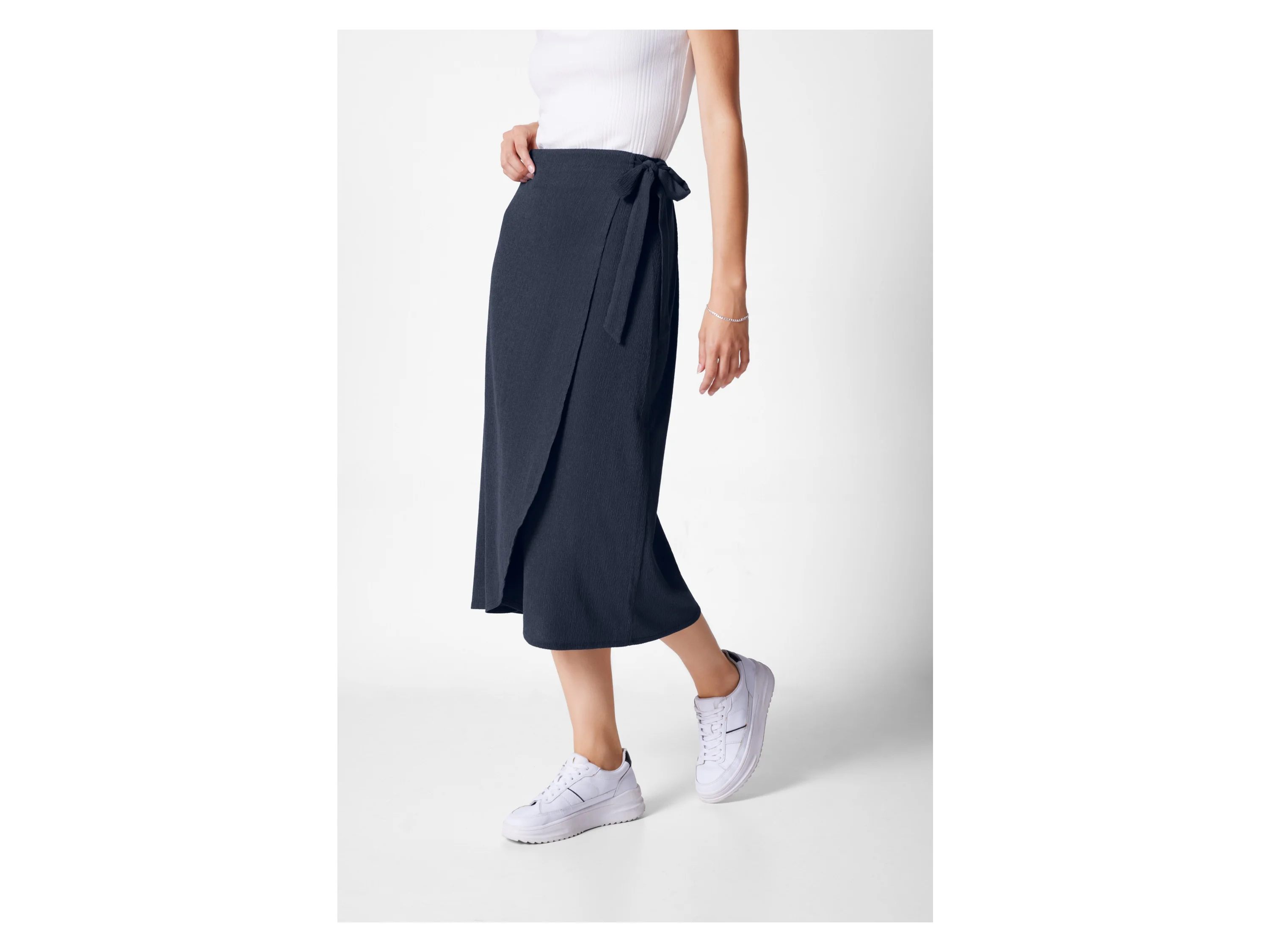 ESMARA® Damen Wickelrock (Marine, XS(32/34)) – Bild 2 von 4